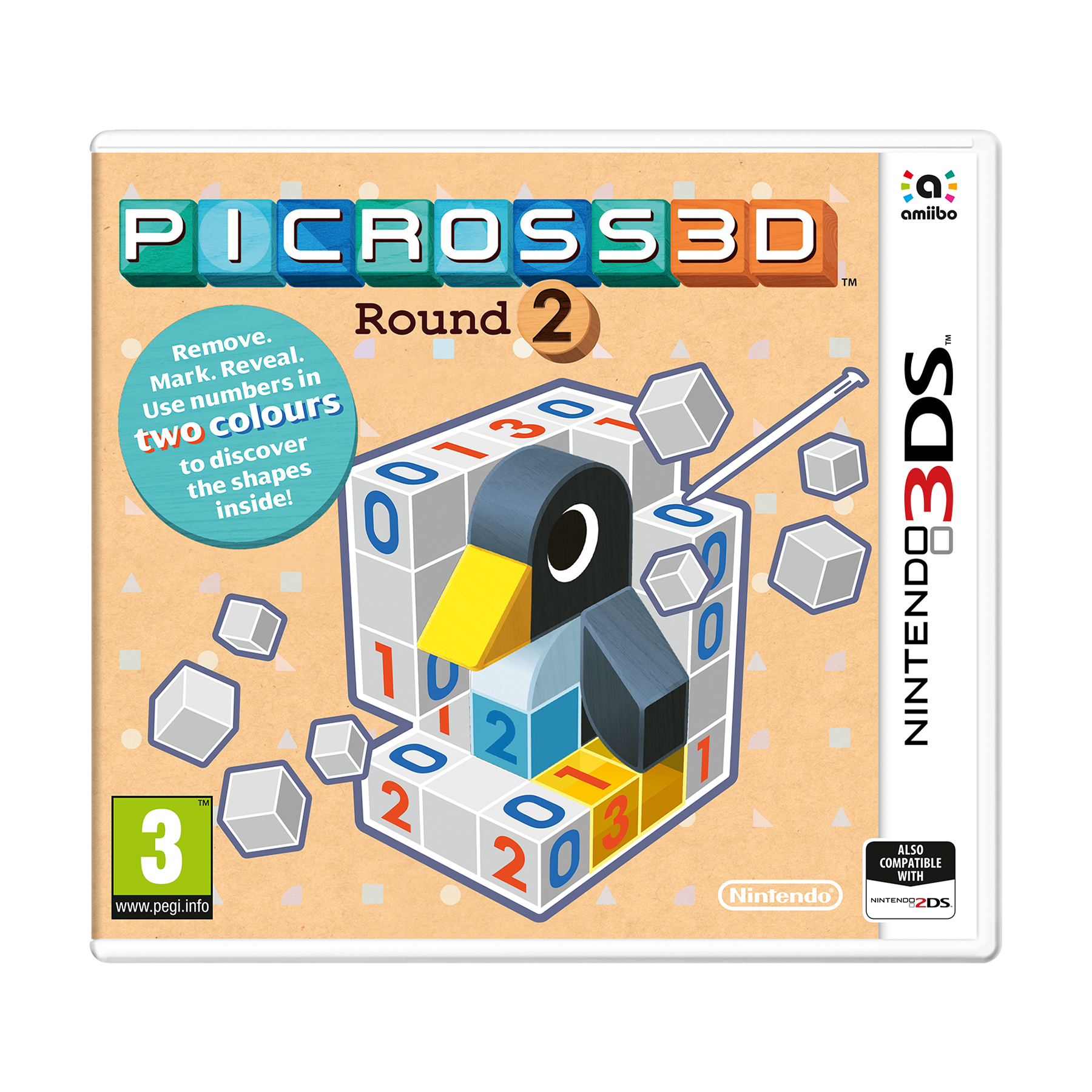 Picross 3D Round 2, Juego para Consola Nintendo 3DS