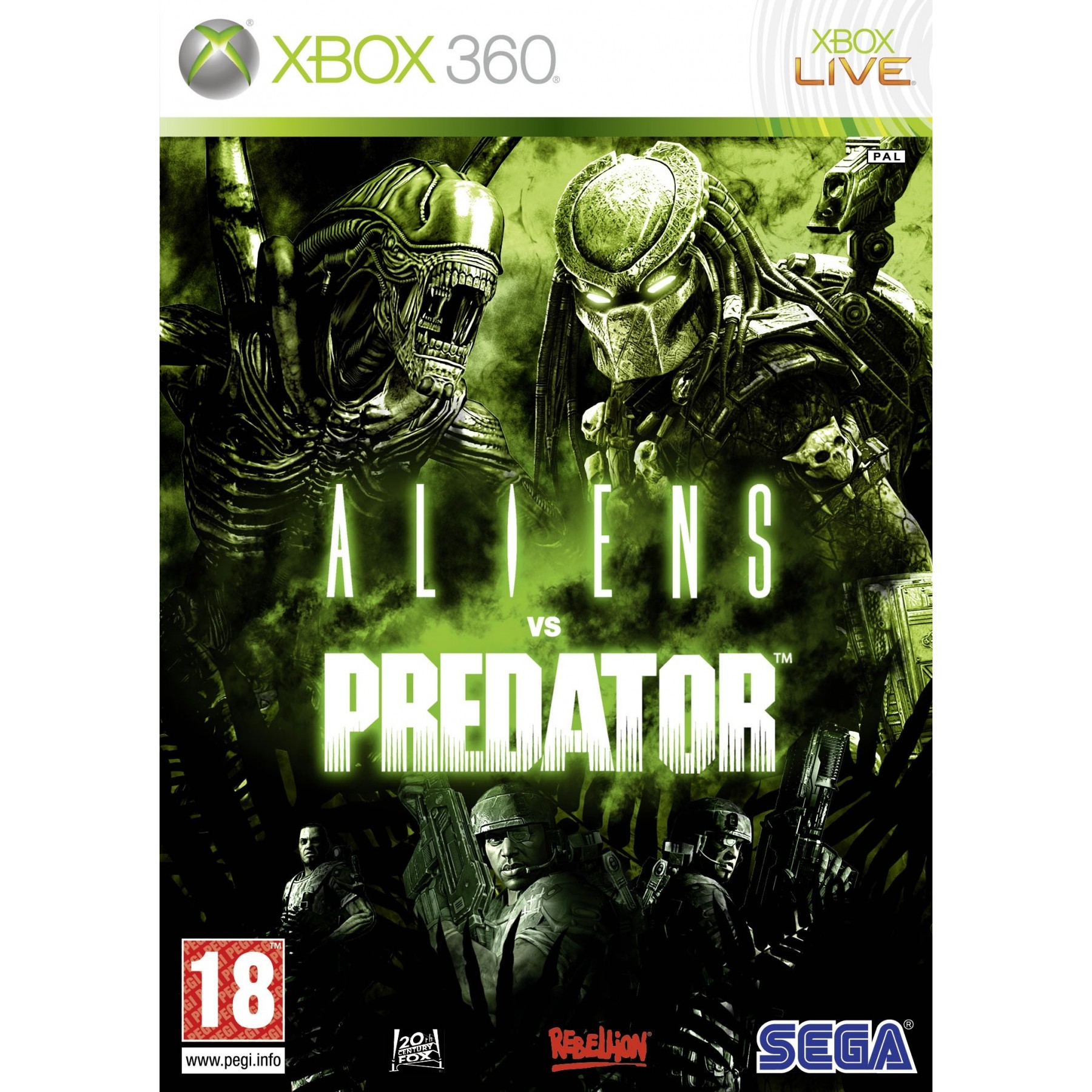 Aliens vs Predator, Juego para Consola Microsoft XBOX 360