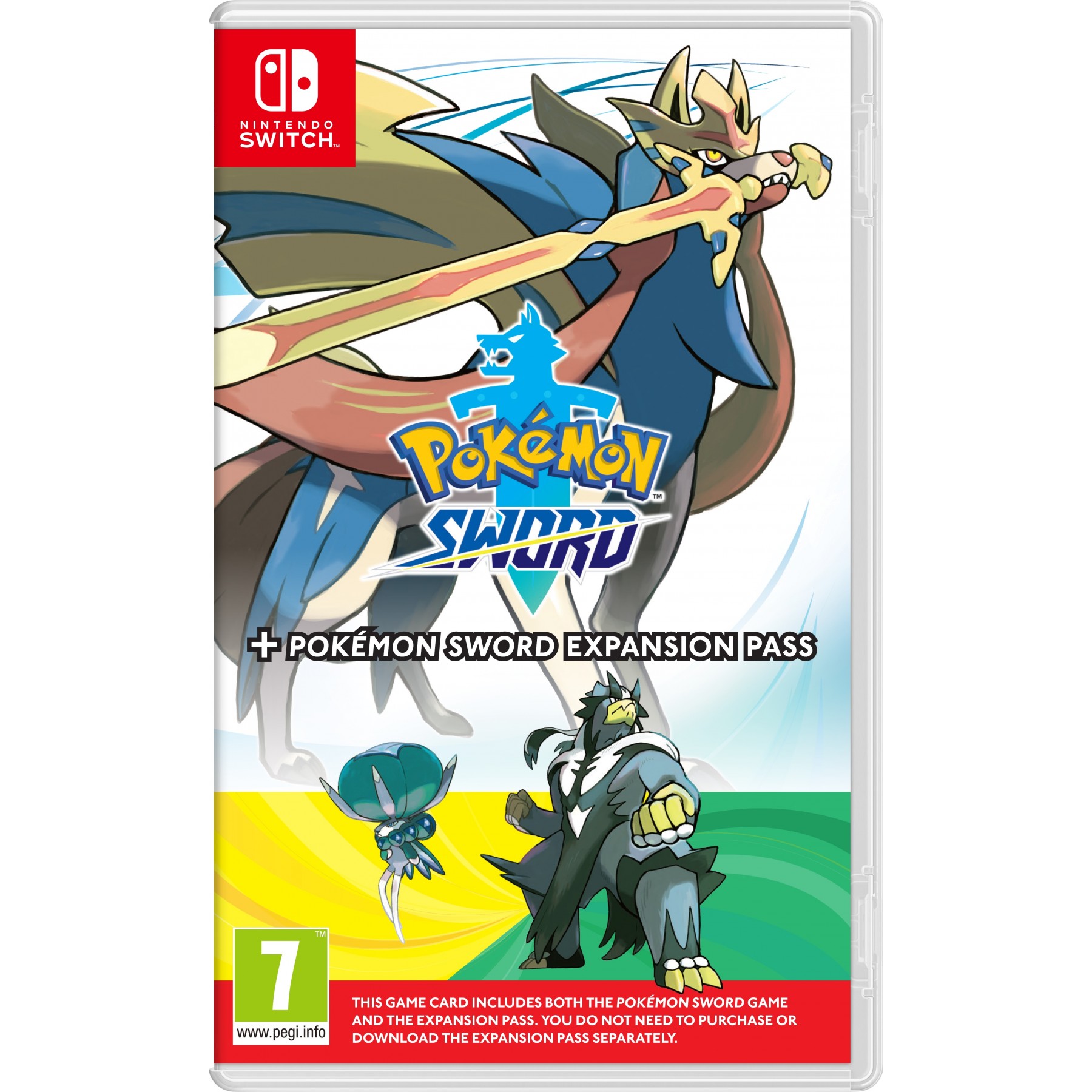 Pokémon Sword (UK, SE, DK, FI) + Expansion Pass, Juego para Consola Nintendo Switch