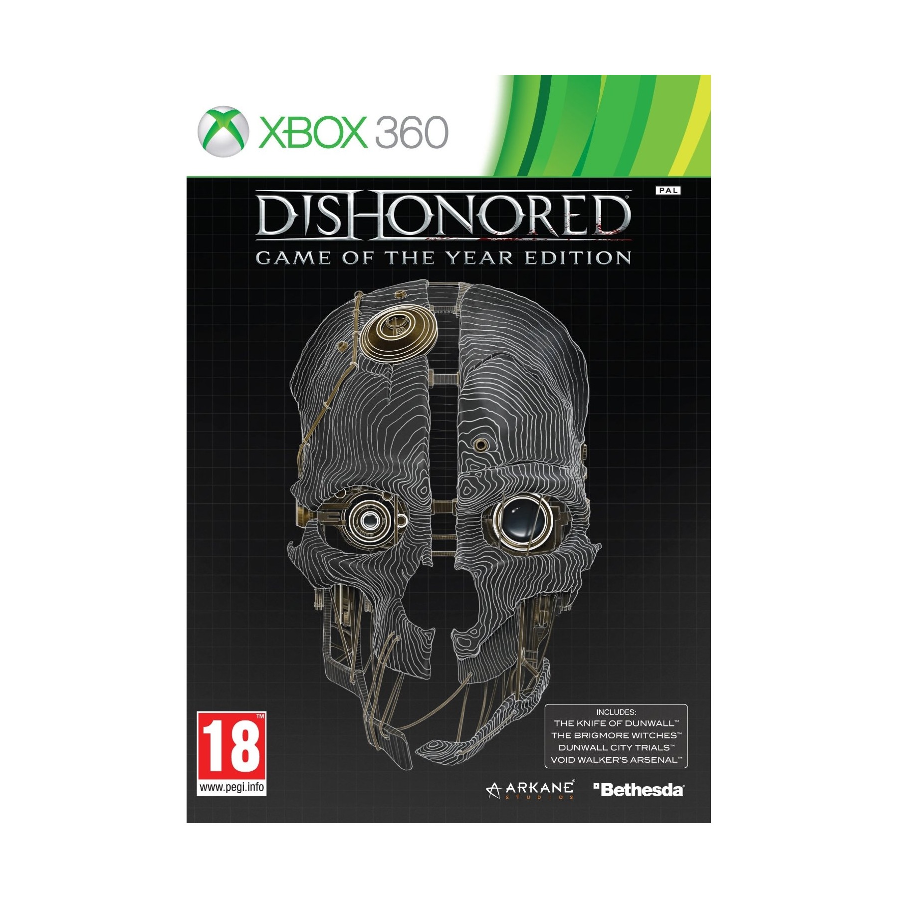 Dishonored, Game Of The Year, Juego para Consola Microsoft XBOX 360