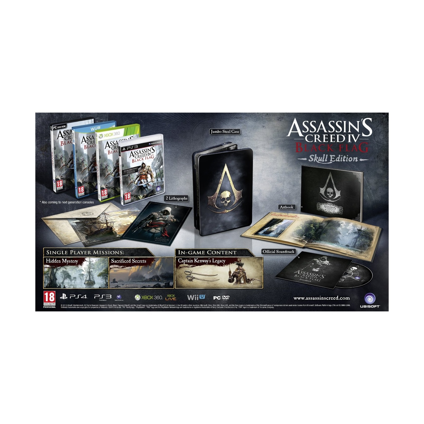 Assassin's Creed IV (4) Black Flag Skull Edition (Nordic)