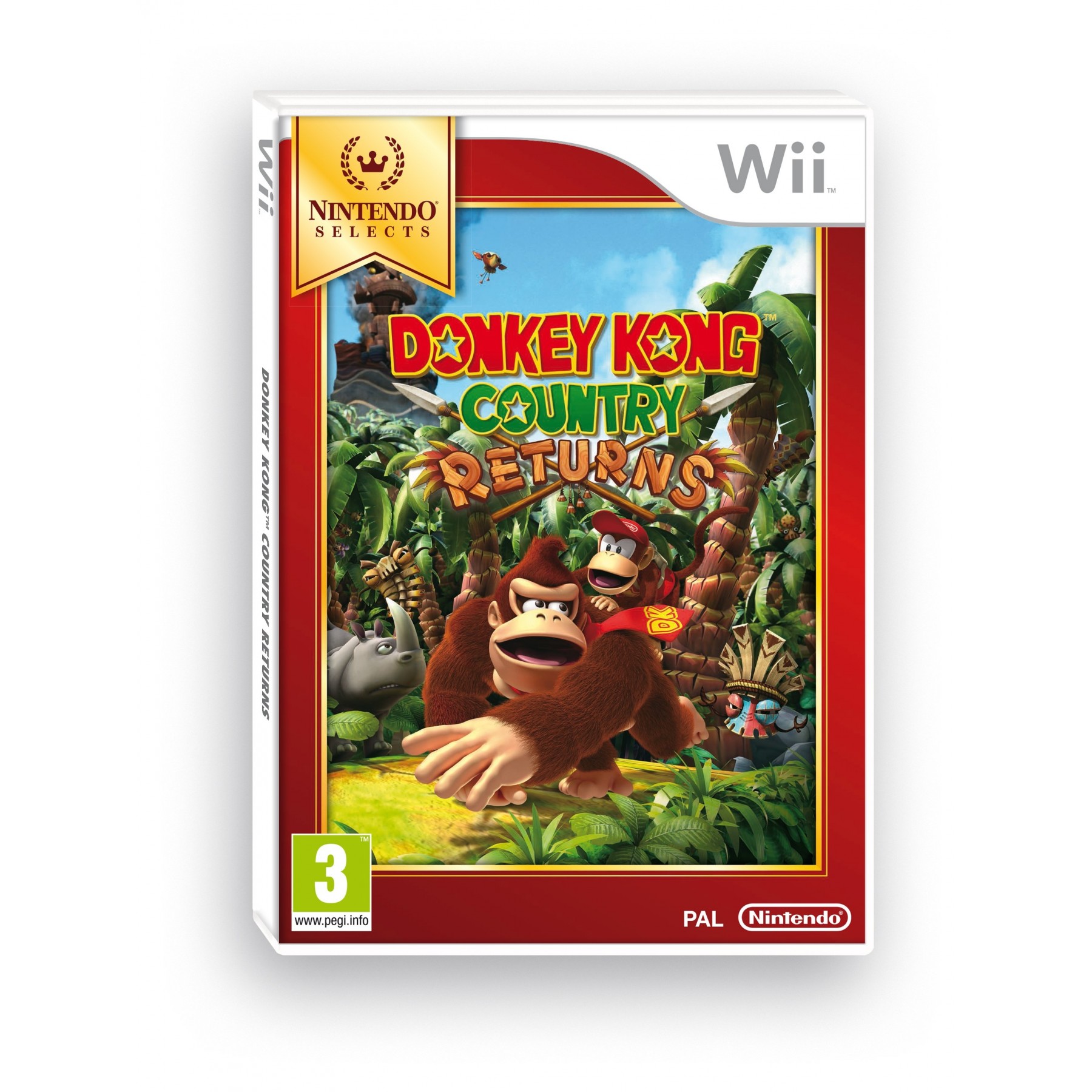 Donkey Kong Country Returns (Selects), Juego para Consola Nintendo Wii