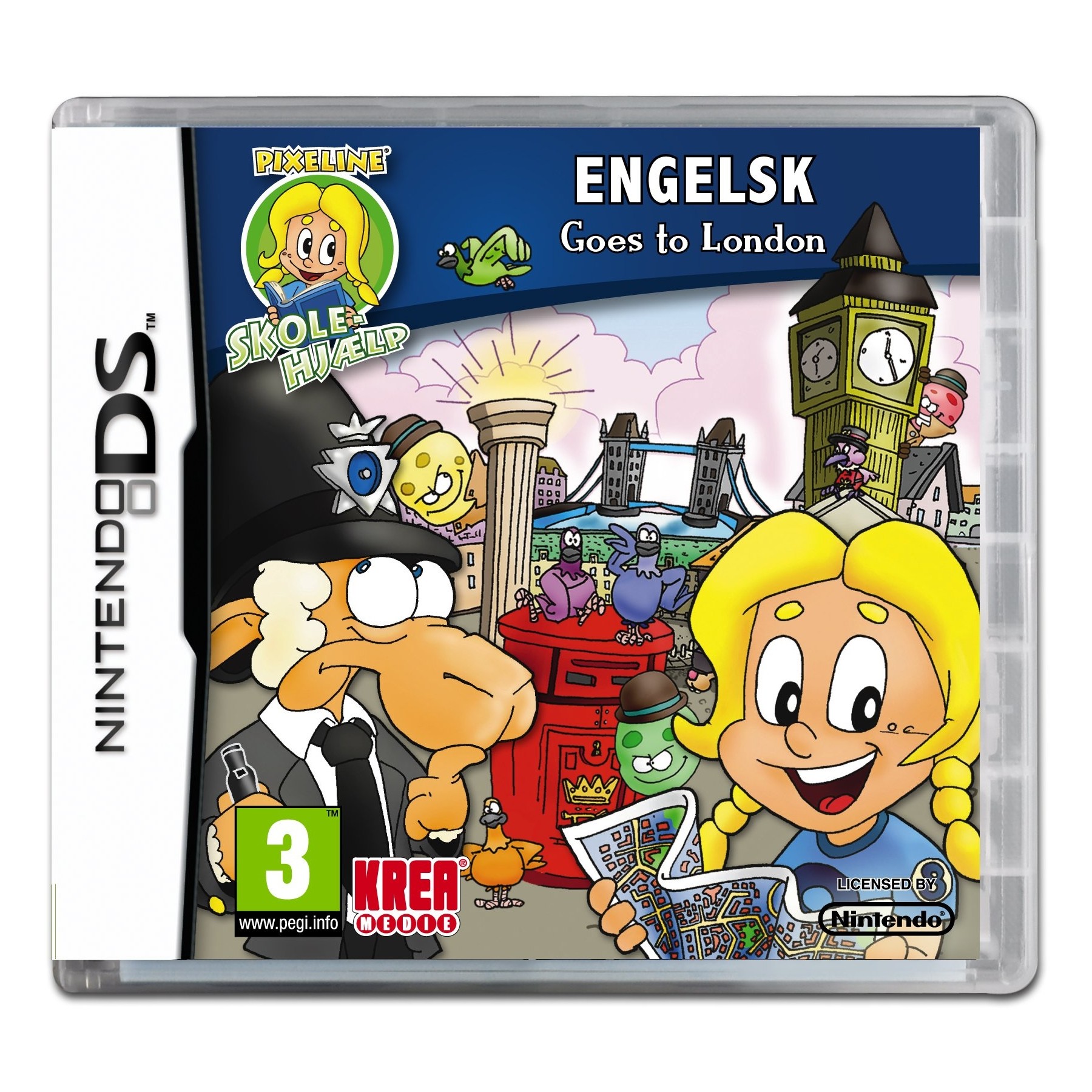 Pixeline Skolehjælp, Goes to London, Juego para Consola Nintendo DS