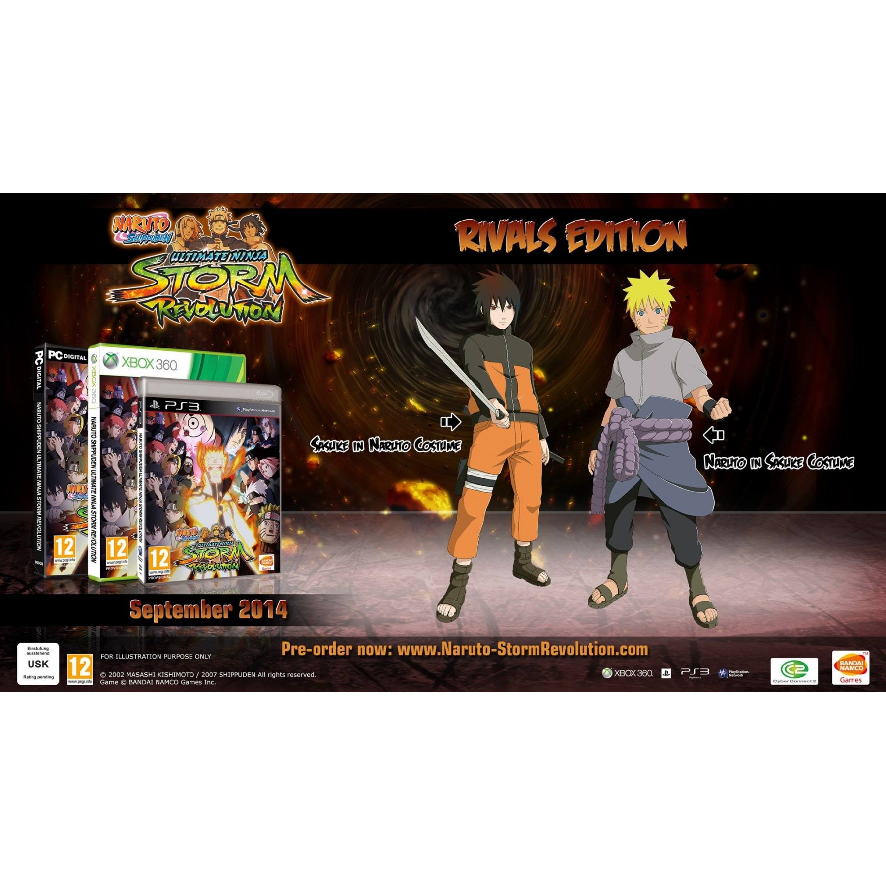 Naruto Shippuden Ultimate Ninja Storm Revolution, Rivals Edition, Juego para Consola Microsoft XBOX 360