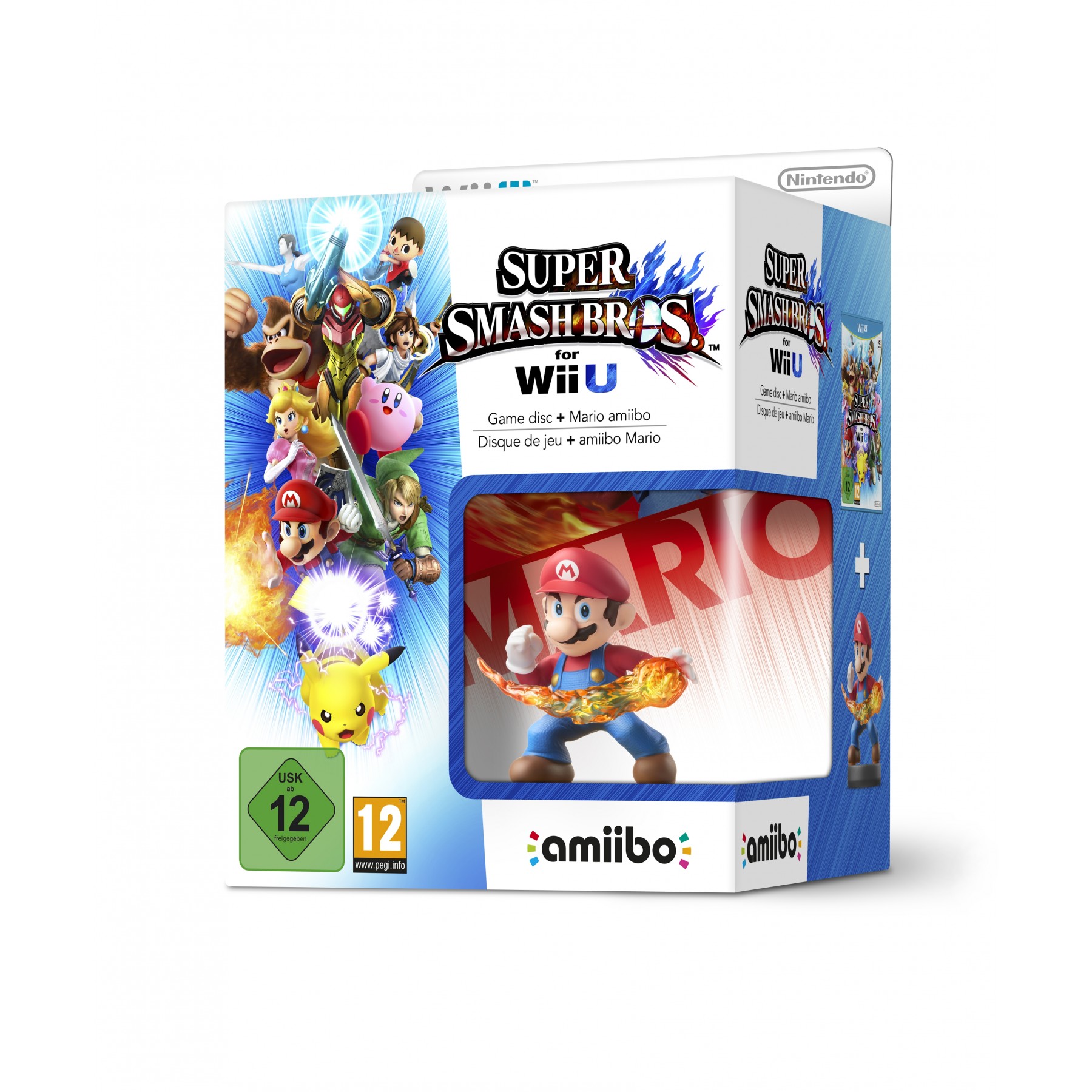 Super Smash Bros. with Super Mario amiibo figure, Juego para Consola Nintendo Wii U