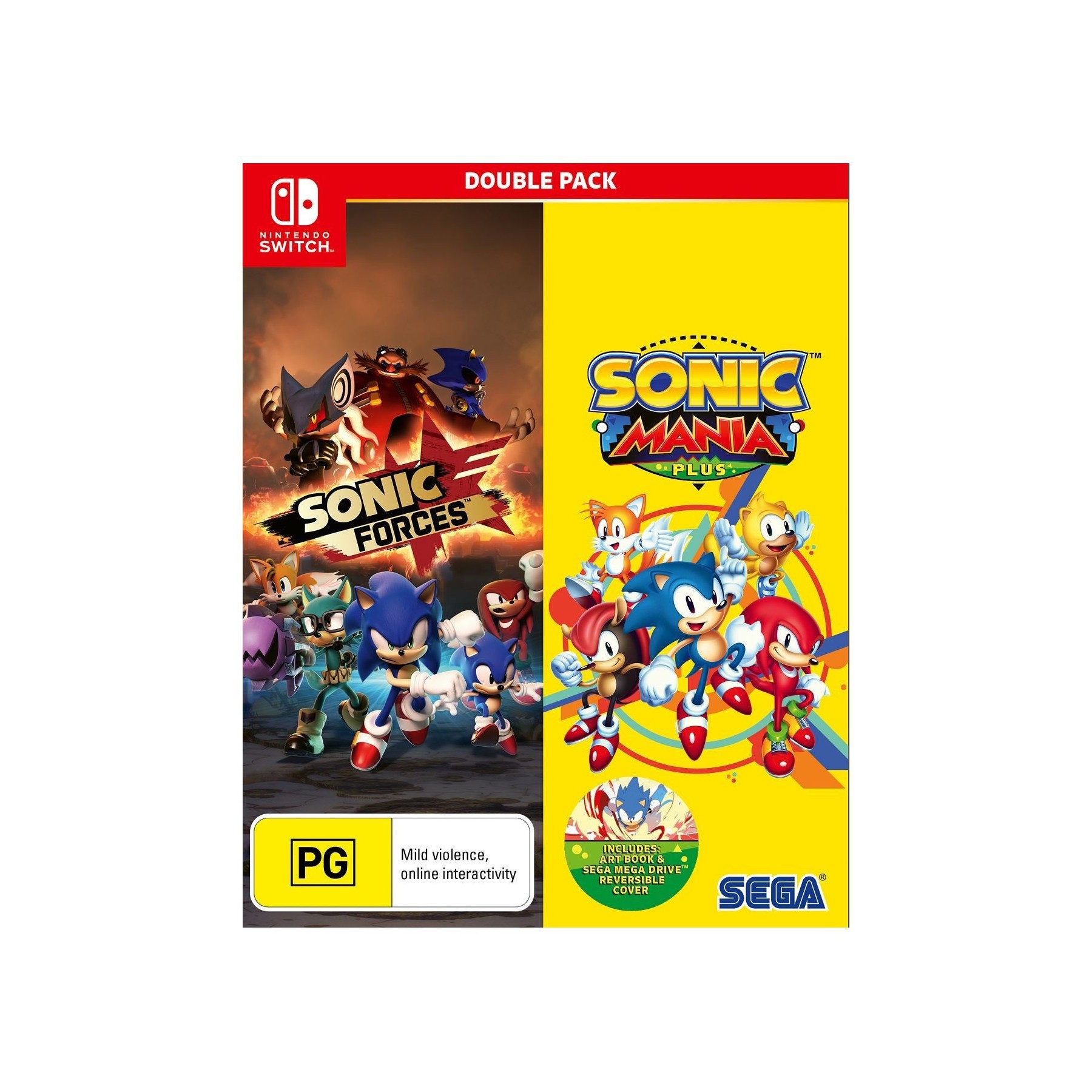 Sonic Mania Plus and Sonic Forces Double Pack