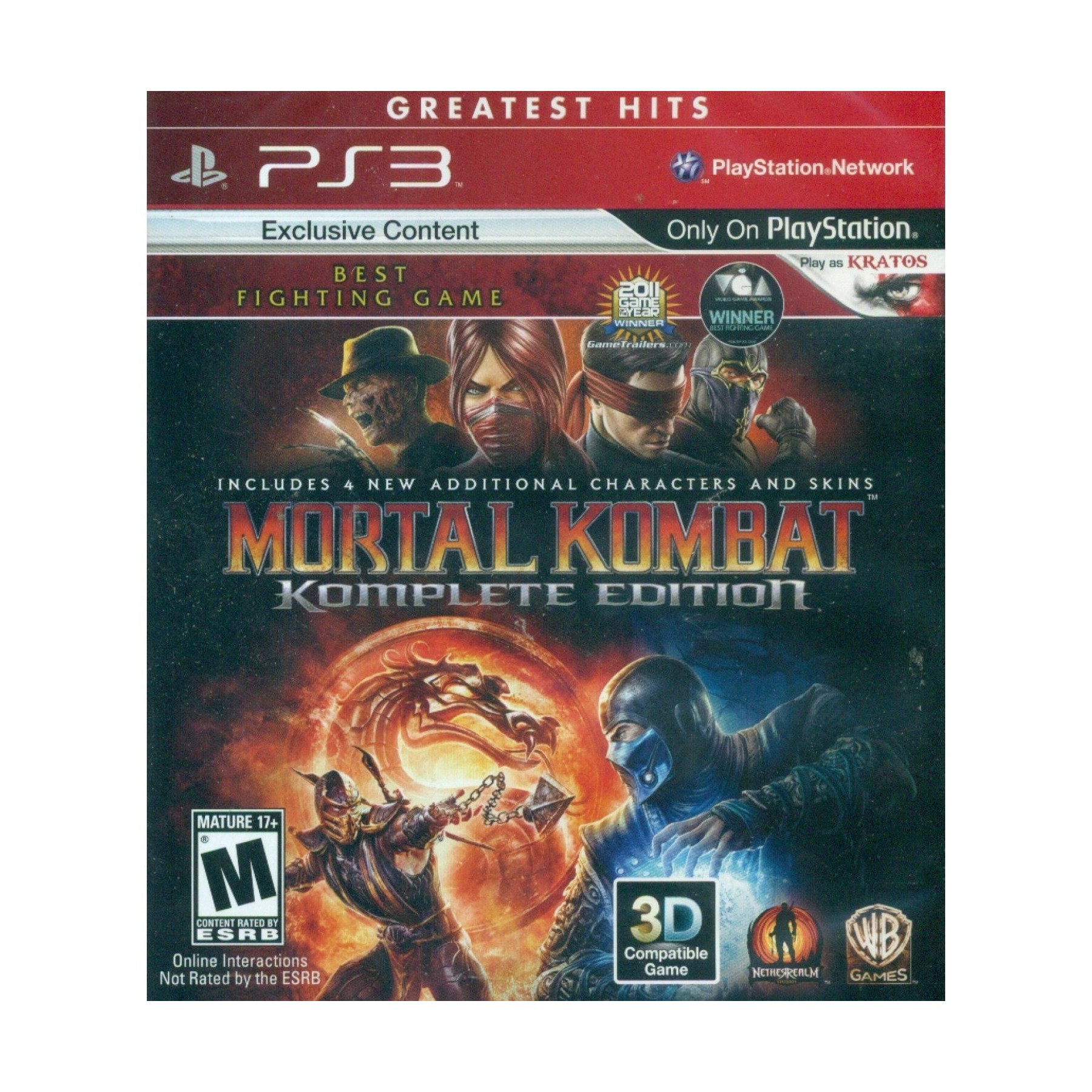 Mortal Kombat Komplete Edition (Greatest Hits) Juego para Consola Sony PlayStation 3 PS3