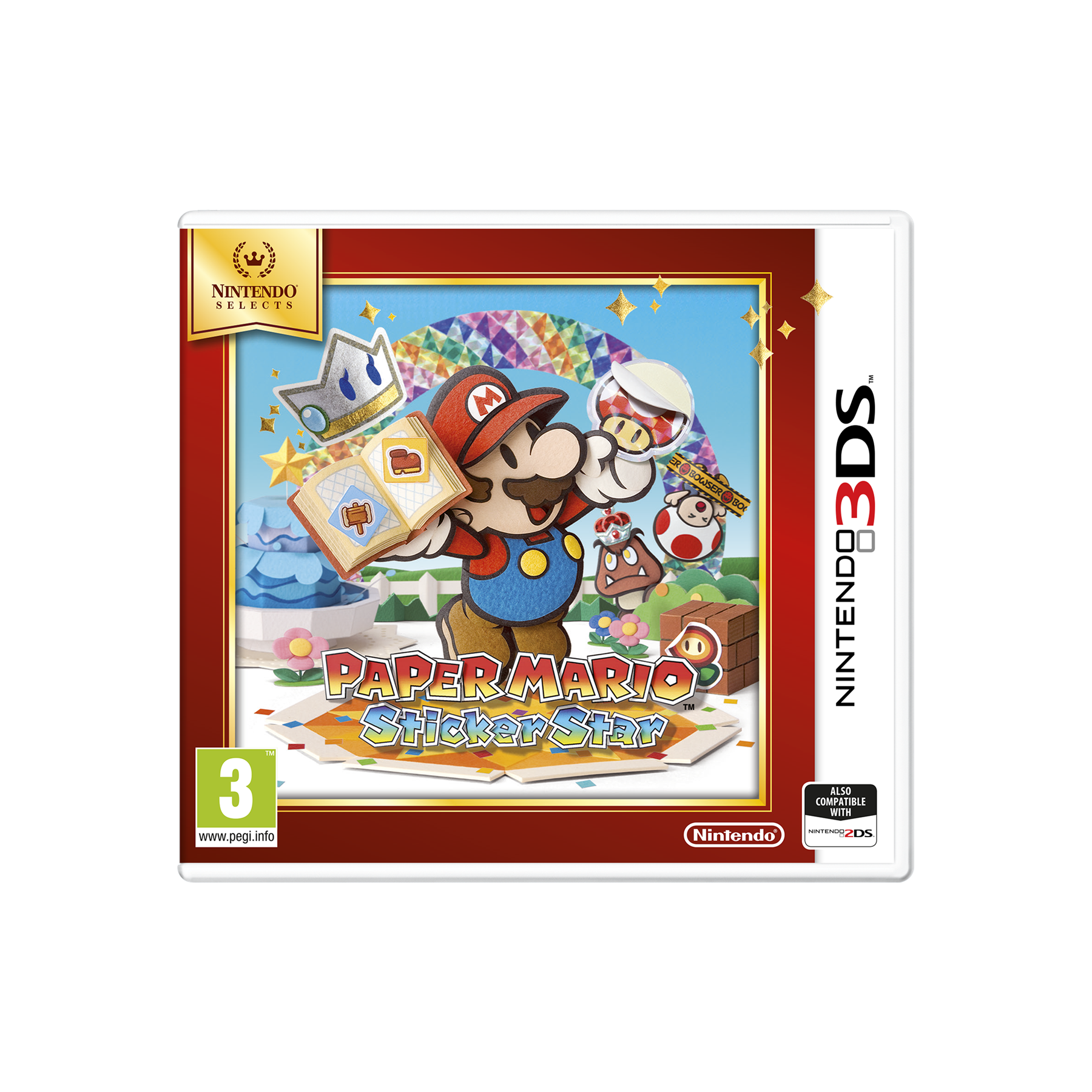 Paper Mario: Sticker Star (Selects), Juego para Consola Nintendo 3DS