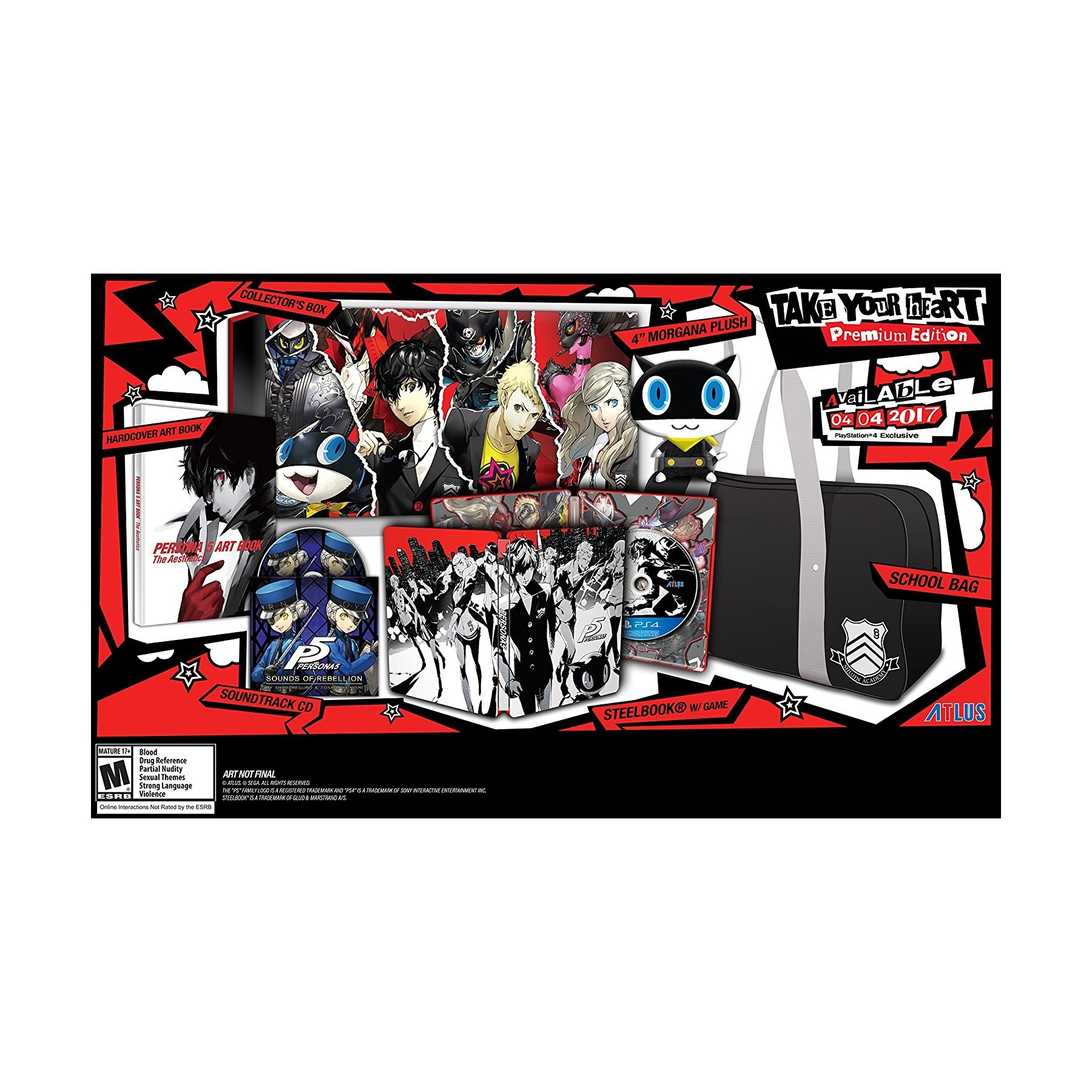 Persona 5, Take Your Heart Premium Edition, Juego para Consola Sony PlayStation 4 , PS4