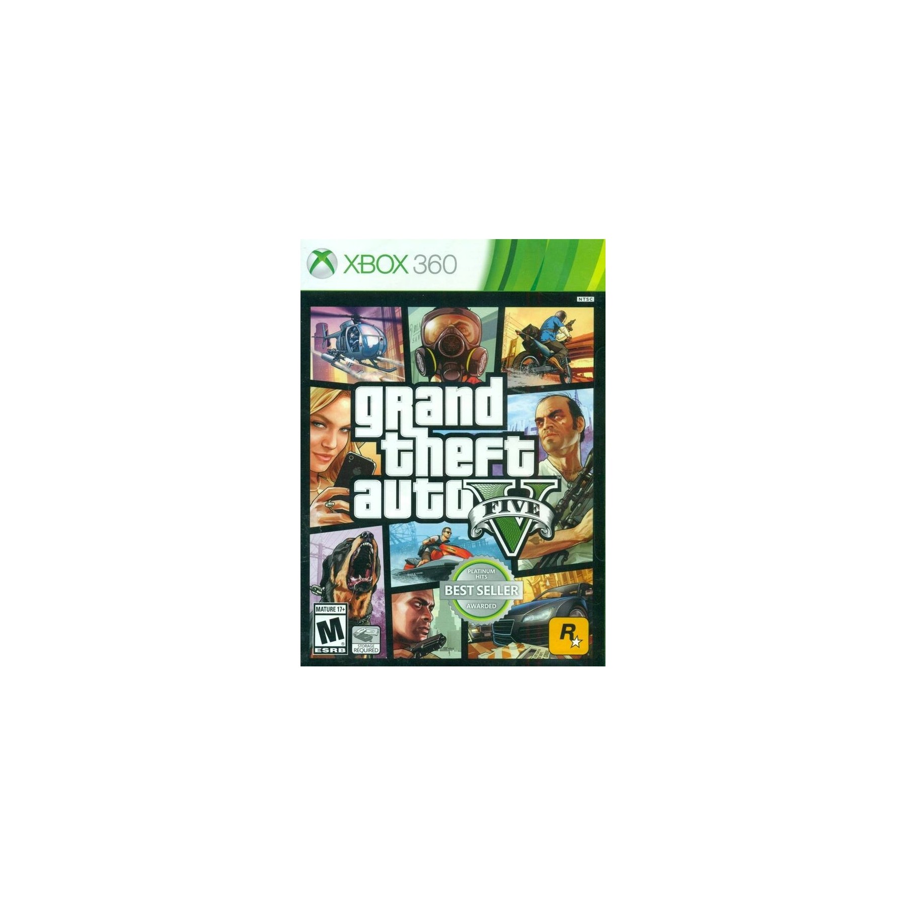 Grand Theft Auto V (Platinum Hits) , Juego para Consola Microsoft XBOX 360