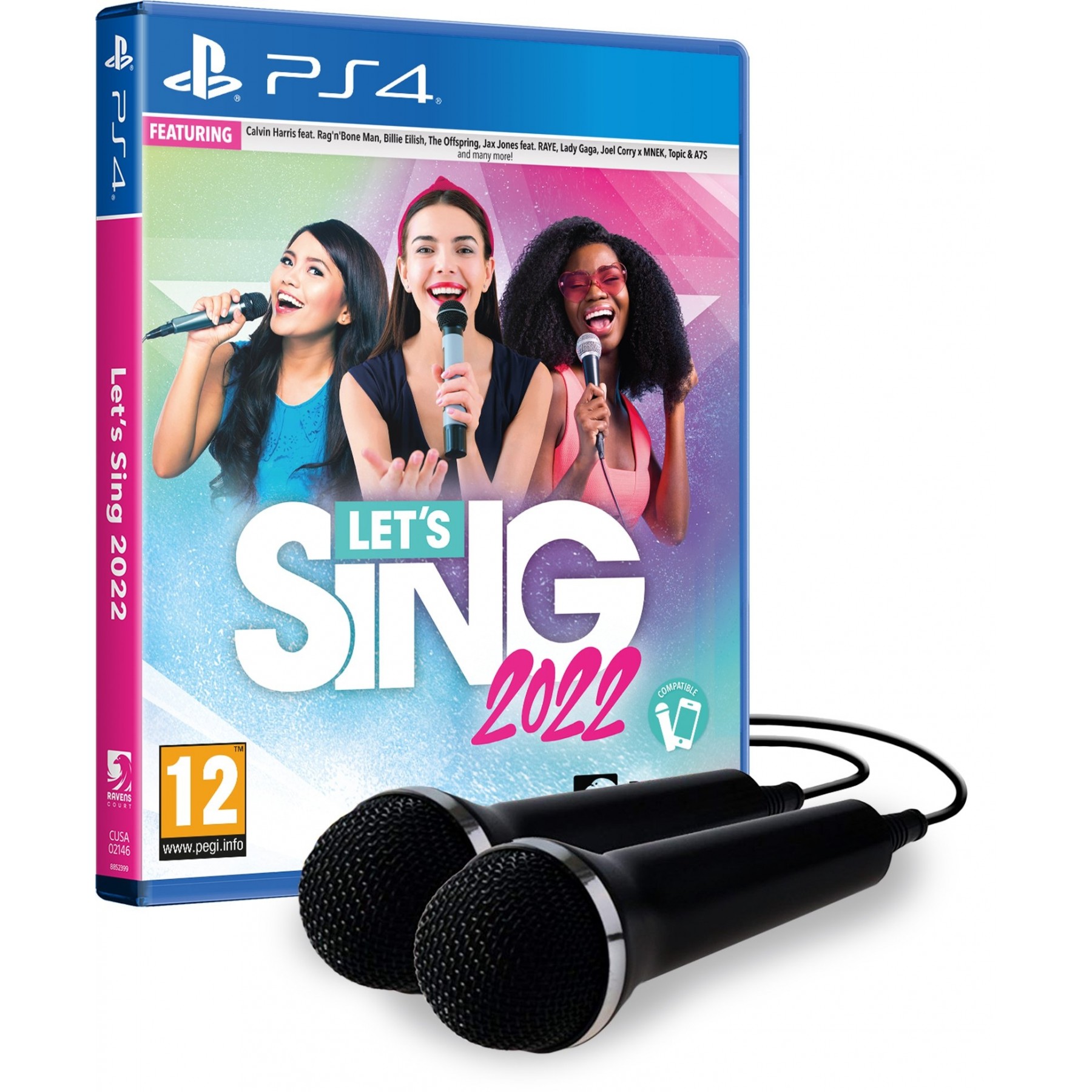 Let's Sing 2022, Double Mic Bundle, Juego para Consola Sony PlayStation 4 , PS4