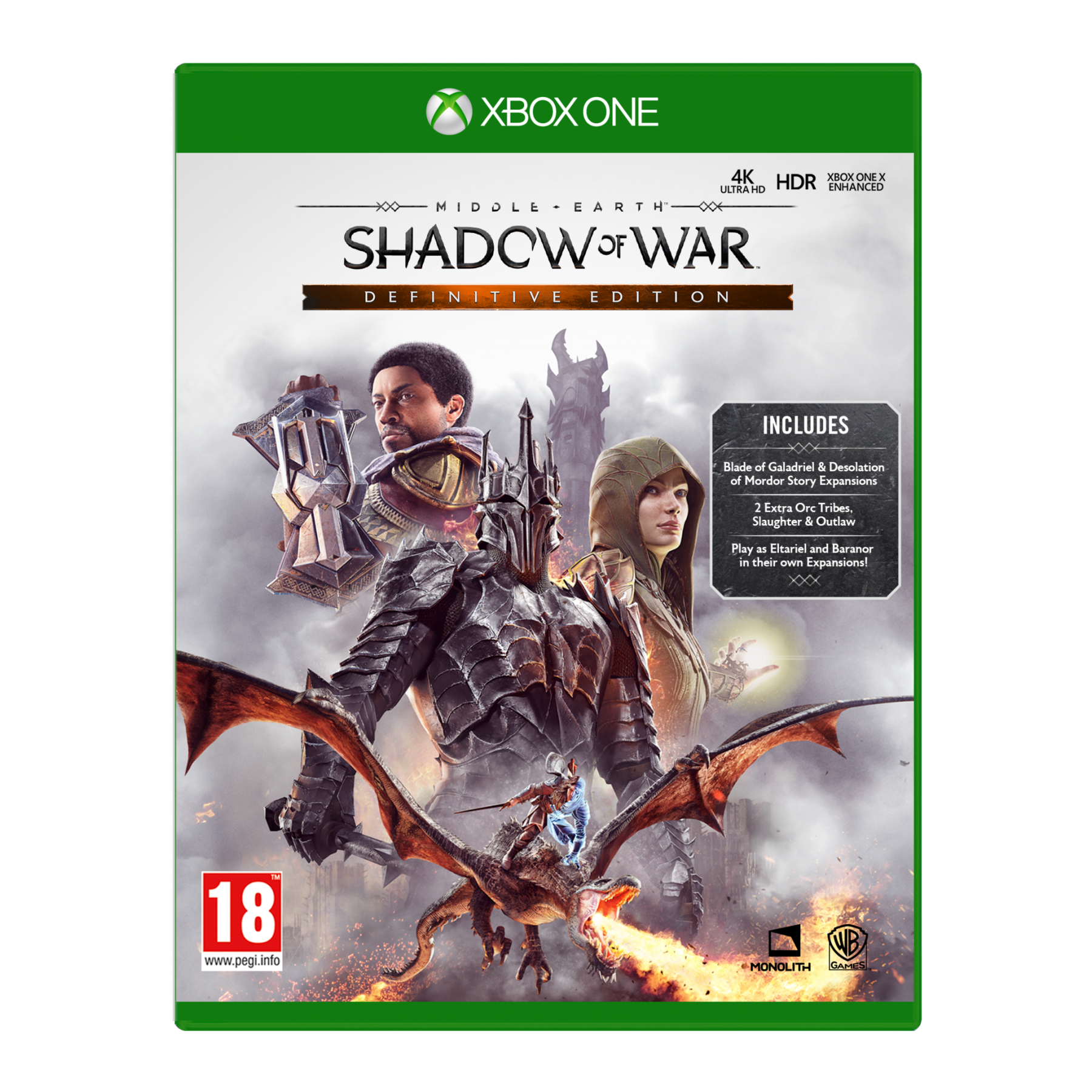 Middle-Earth: Shadow of War, Definitive Edition, Juego para Consola Microsoft XBOX One