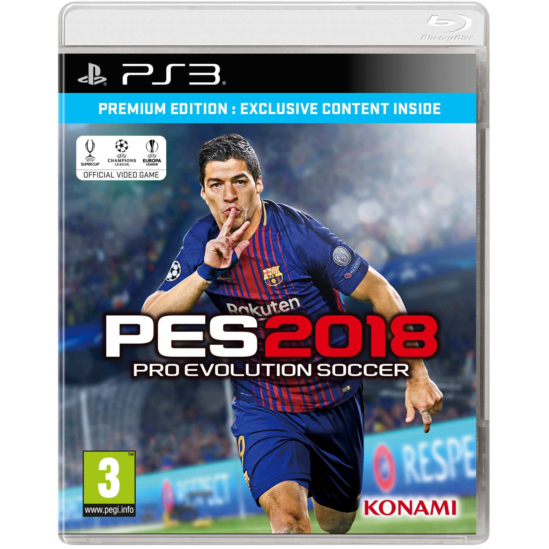 Pro Evolution Soccer (PES) 2018, Day 1 Edition, Juego para Consola Sony PlayStation 3 PS3