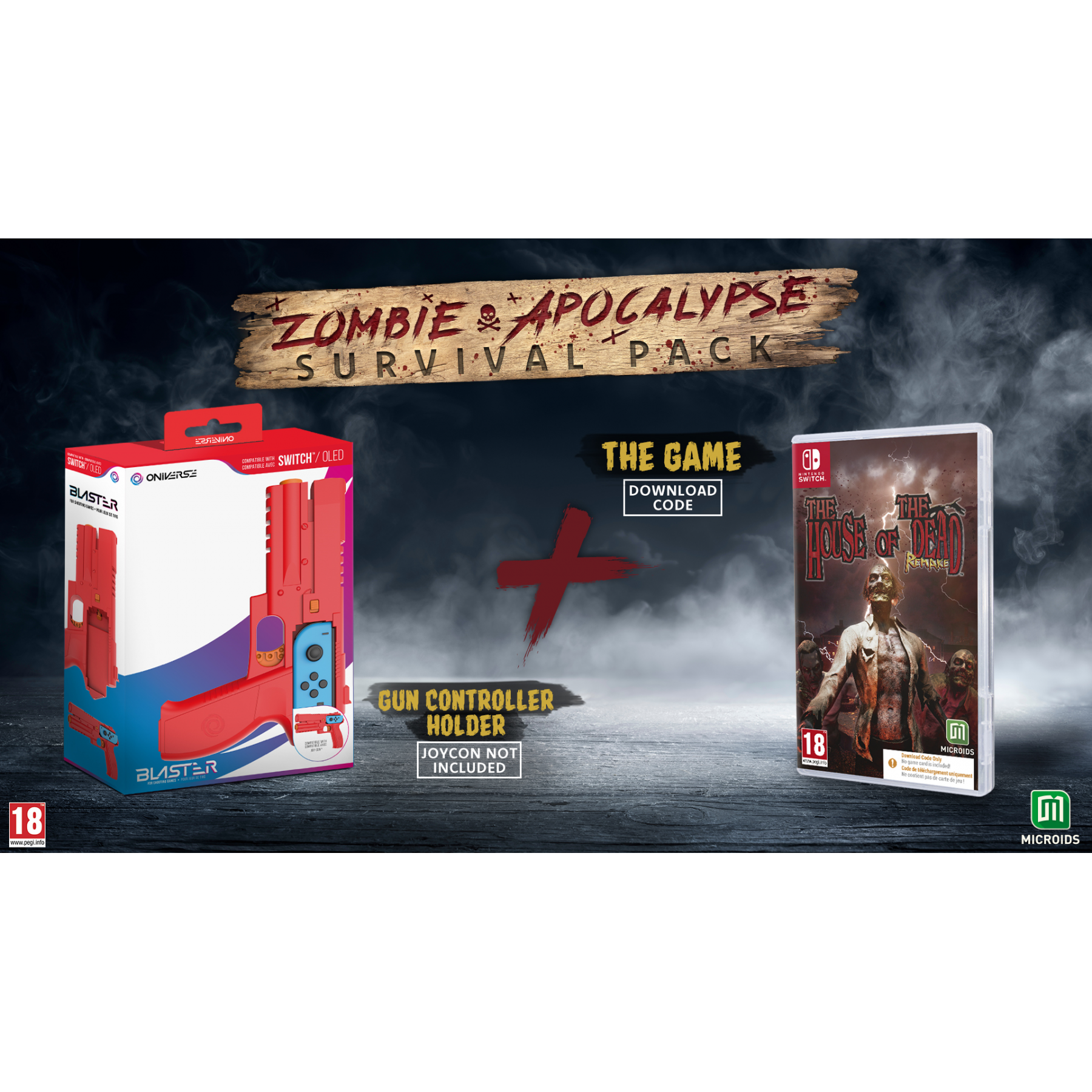 Zombie Survival Pack: House of the Dead Remake & Blaster (Code in Box)