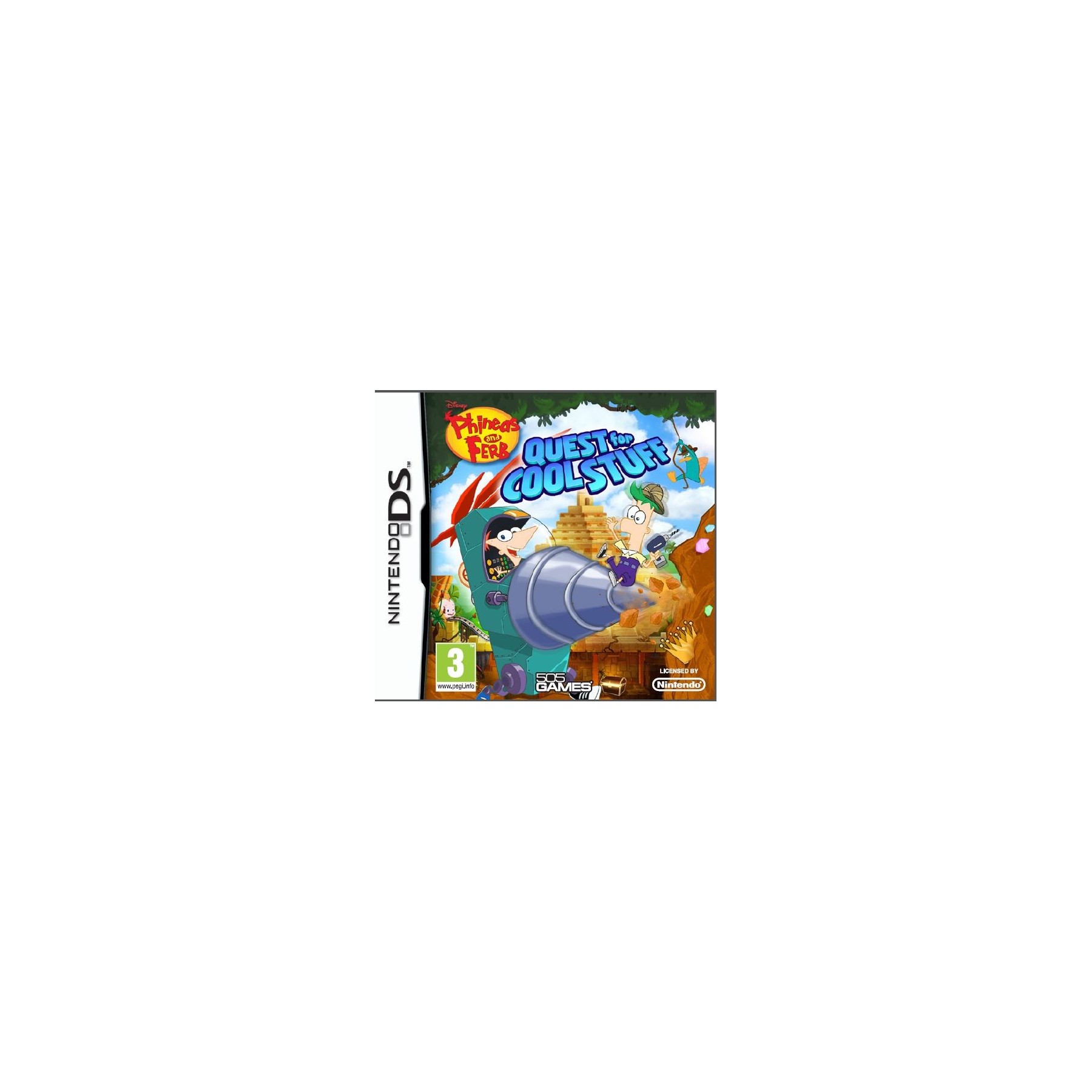 Phineas & Ferb: Quest For Cool Stuff (3Dsxl/3Ds/2Ds) Juego para Consola Nintendo DSi XL [PAL ESPAÑA]