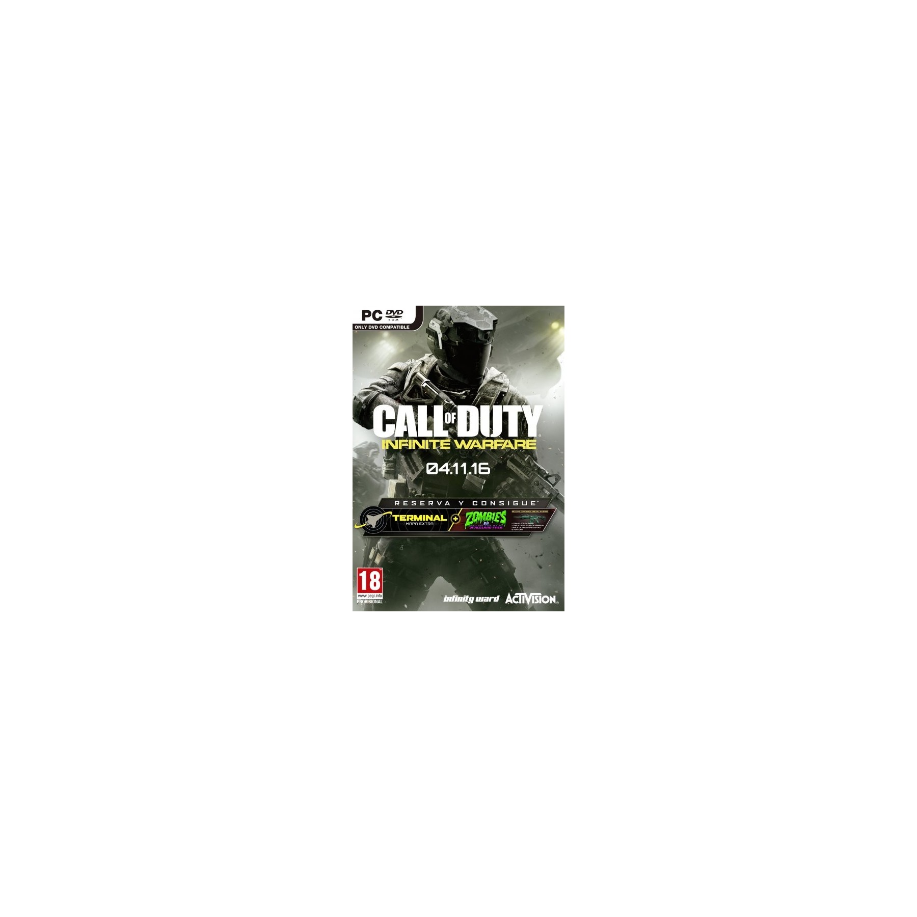 CALL OF DUTY: INFINITE WARFARE (MAPA EXTRA TERMANIL Y PACK ZOMBIES)