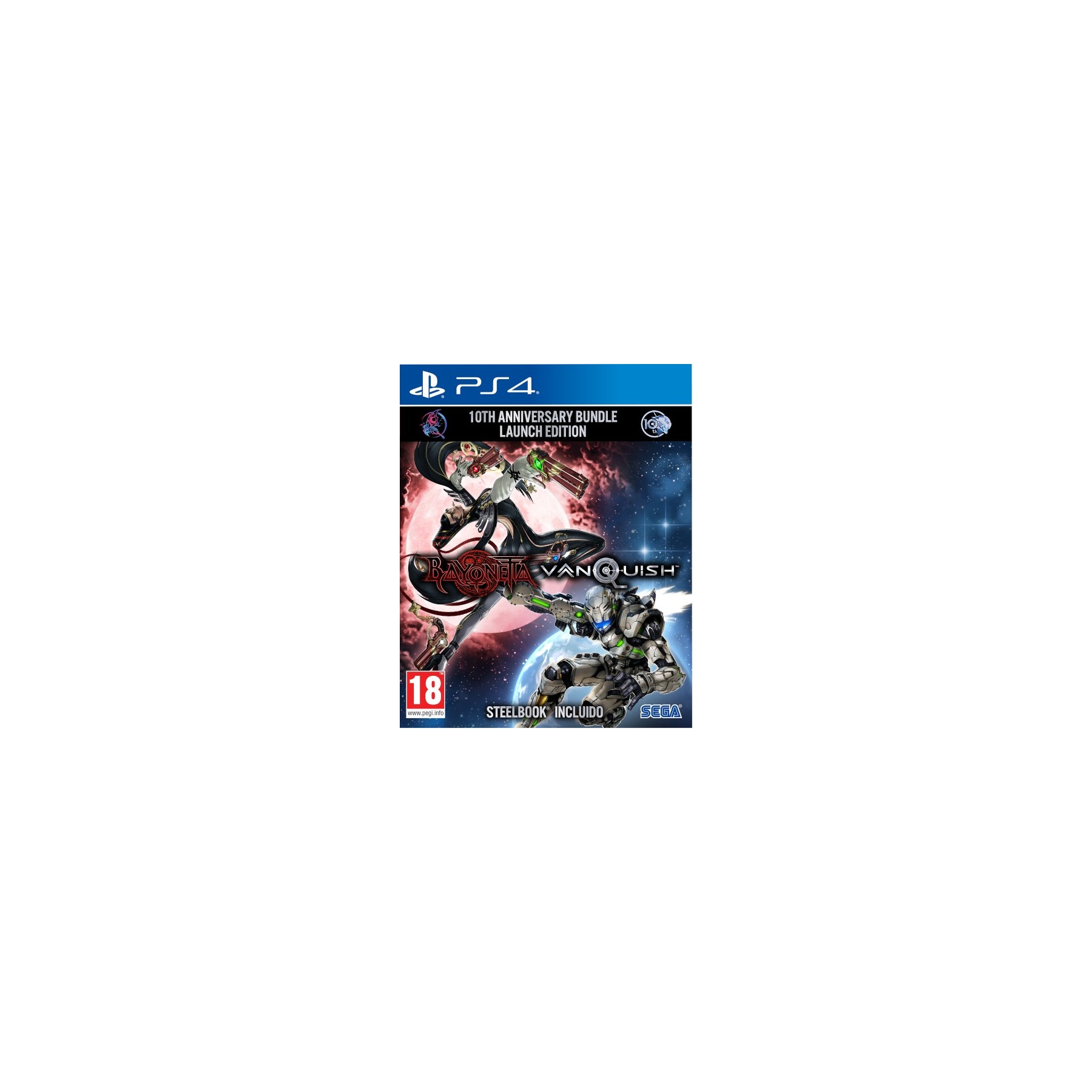 Bayonetta & Vanquish 10Th Anniversary Bundle Launch Edition. Steelbook Incluido Juego para Consola Sony PlayStation 4, PS4 [PAL ESPAÑA]