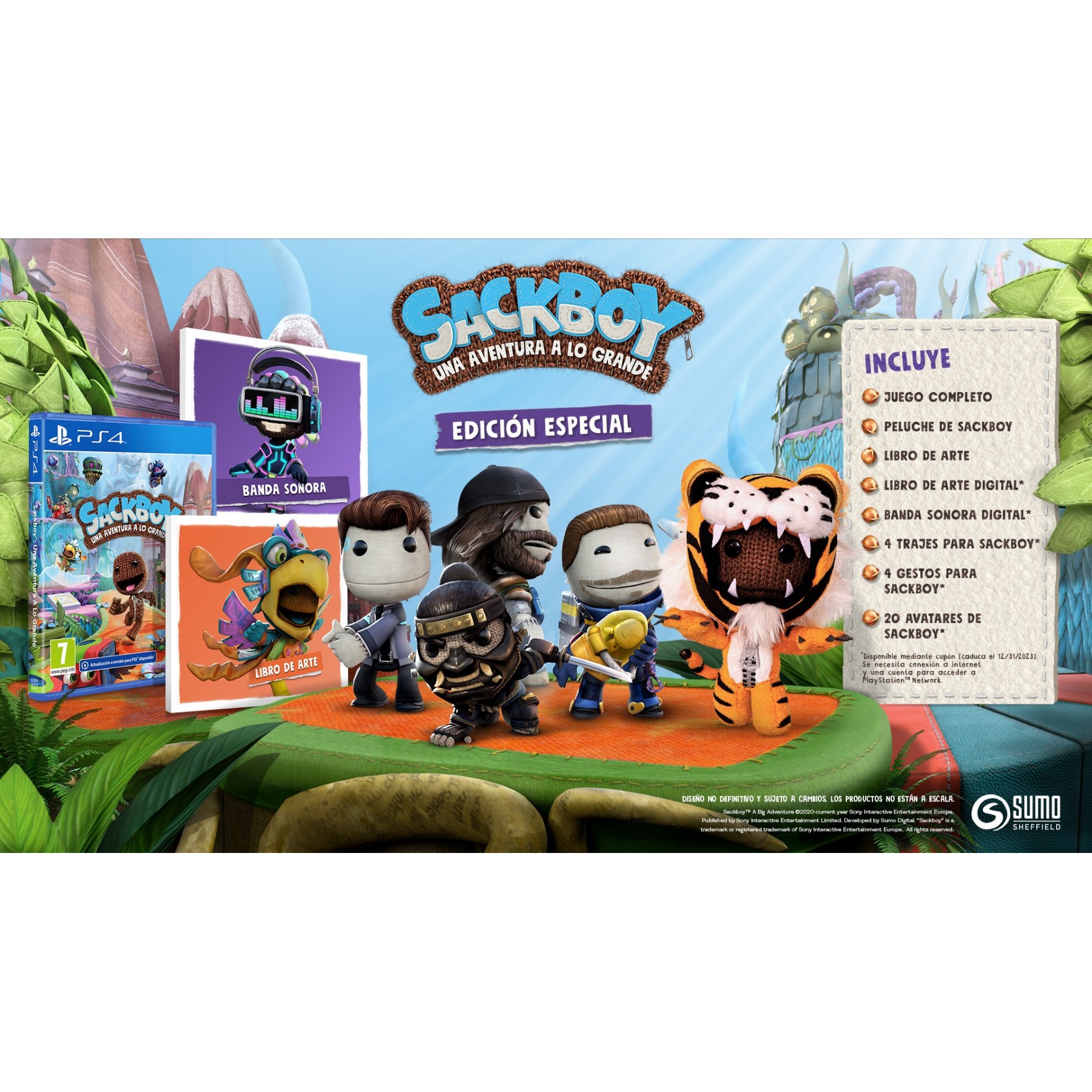 Sackboy: Una Aventura A Lo Grande Edicion Especial Juego para Consola Sony PlayStation 4, PS4 [PAL ESPAÑA]