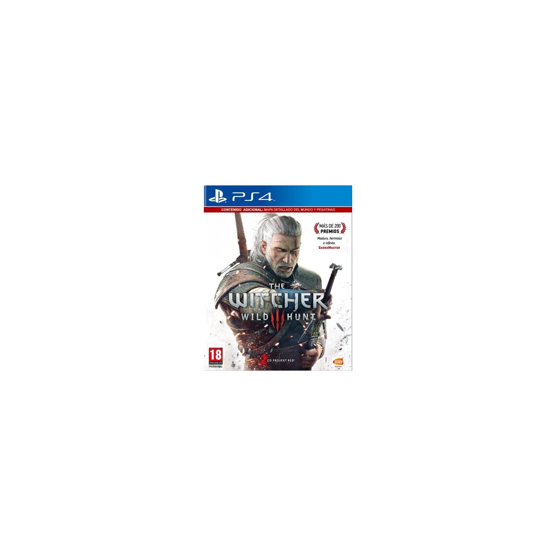 The Witcher 3: Wild Hunt + Mapa Detallado Del Mundo Y Pegatinas Juego para Consola Sony PlayStation 4, PS4 [PAL ESPAÑA]