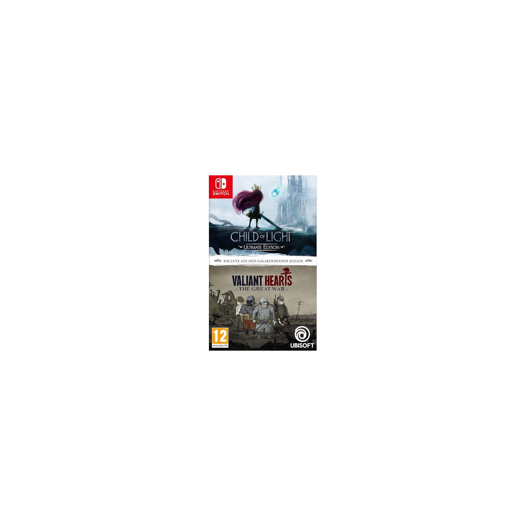 Child Of Light Ultimate Edition + Valiant Hearts:The Great War (2 En 1) Juego para Consola Nintendo Switch [PAL ESPAÑA]