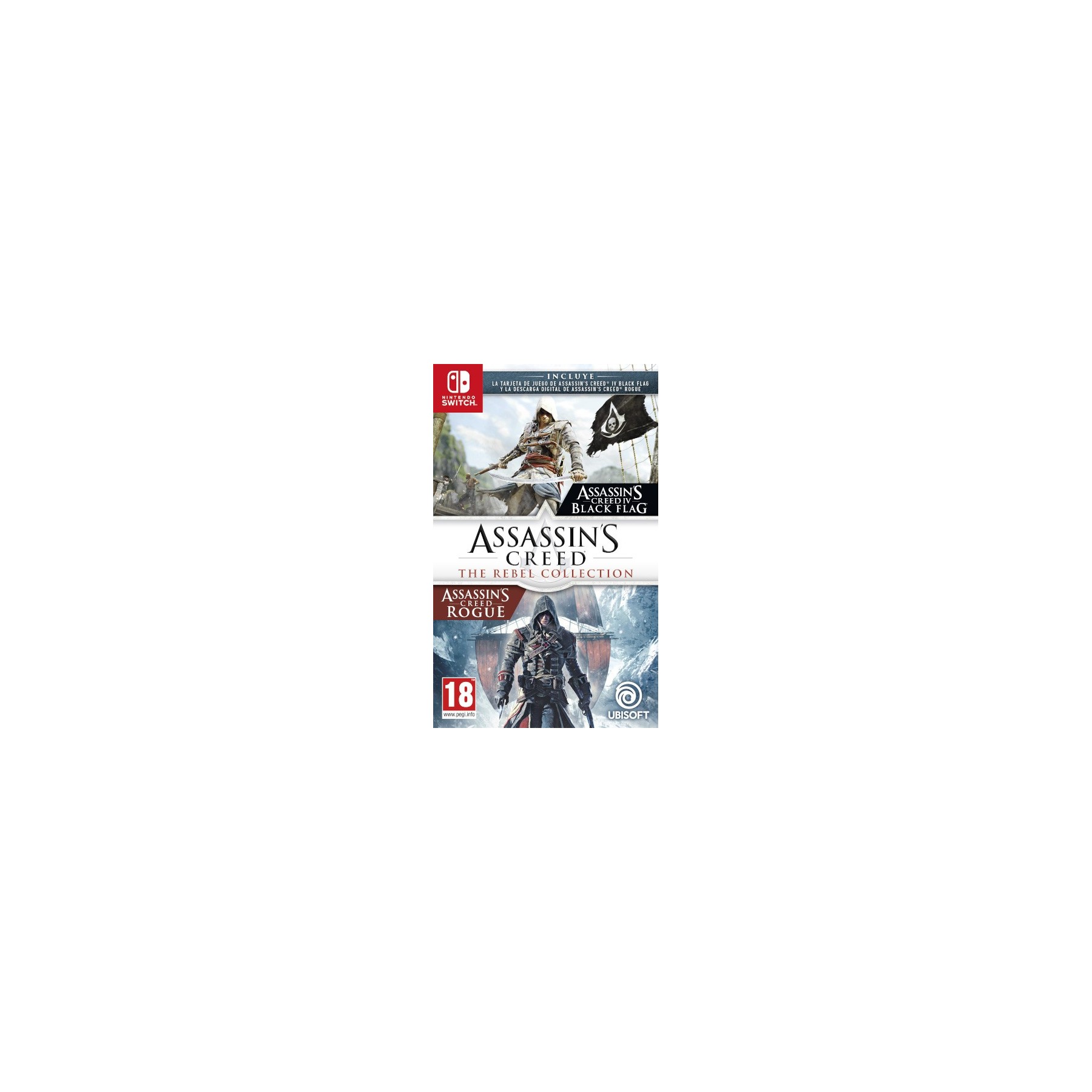 Assassin’S Creed The Rebel Collection (Assassin’S Creed Iv Black Flag + Rogue ) Juego para Consola Nintendo Switch [PAL ESPAÑA]