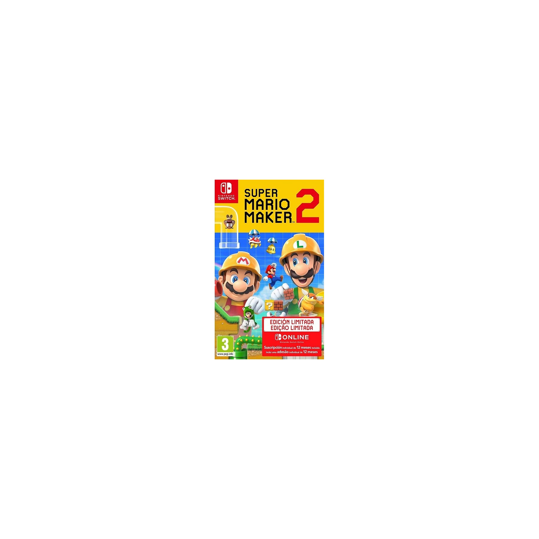 Super Mario Maker 2 + 12 Meses Nso (Nintendo Switch Online) Juego para Consola Nintendo Switch [PAL ESPAÑA]