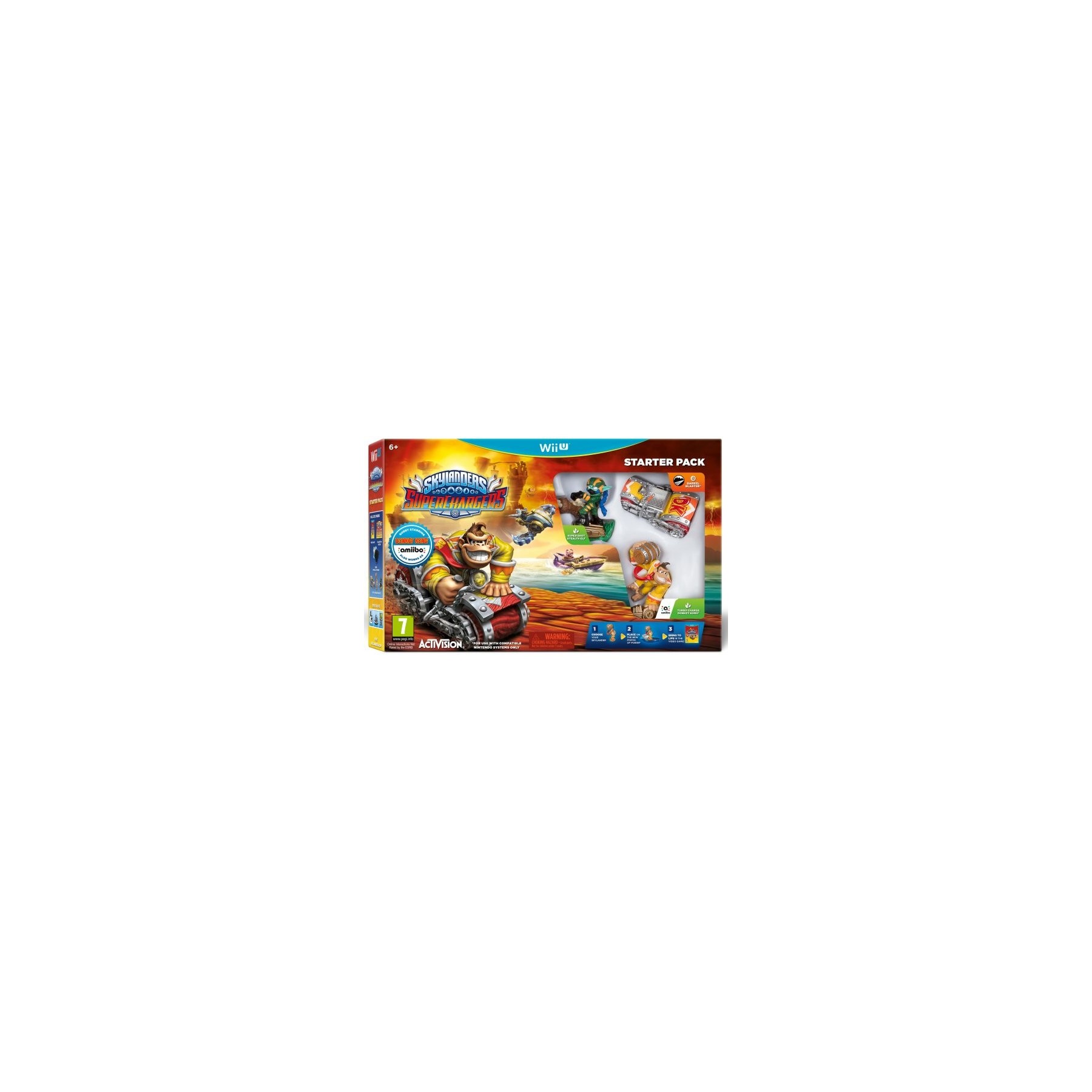 Skylanders Superchargers Starter Pack (Incluye Figura Donkey Kong Compatible Con Amiibo) Juego para Consola Nintendo Wii U [PAL ESPAÑA]