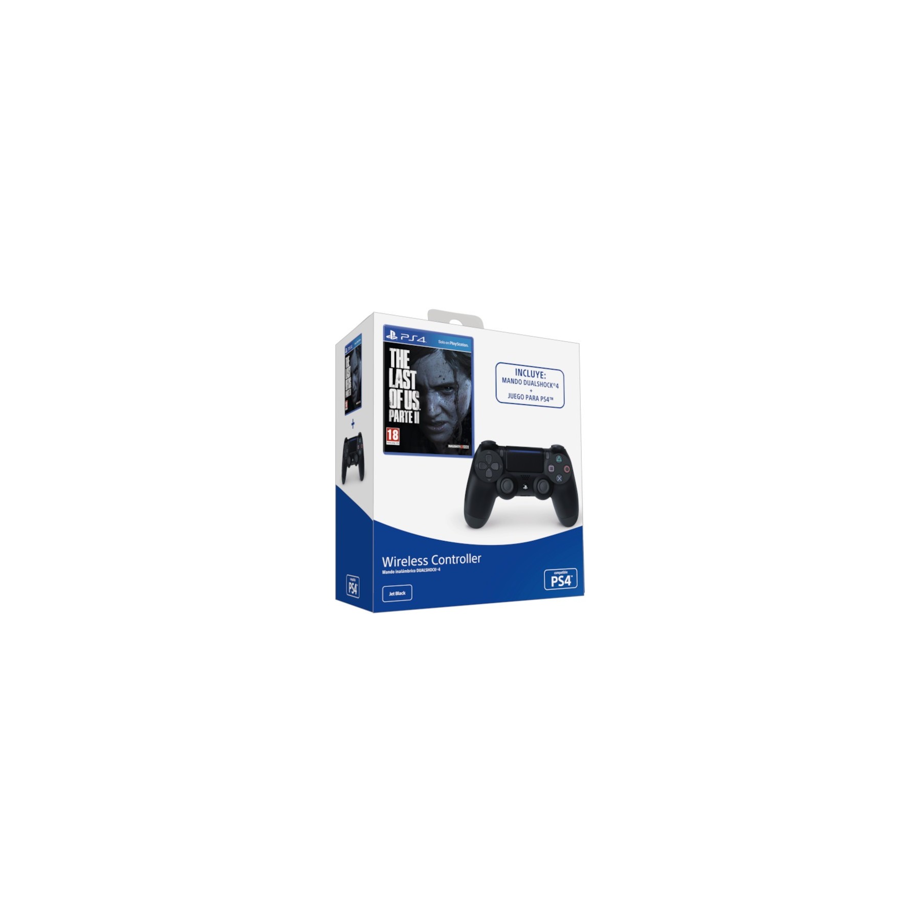 The Last Of Us Parte Ii + Dual Shock 4 Wireless Jet Black (Negro) Imp Juego para Consola Sony PlayStation 4, PS4 [PAL ESPAÑA]