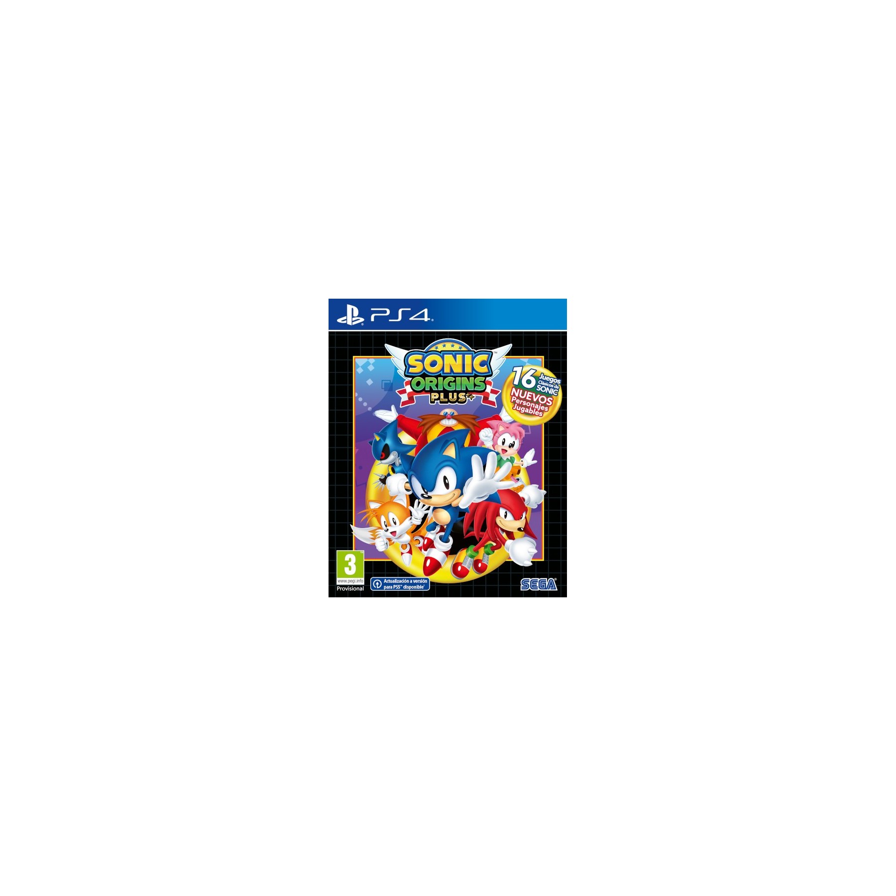 SONIC ORIGINS PLUS (INCLUYE 16 JUEGOS CLASICOS DE SONIC Y NUEVOS PERSONAJES)