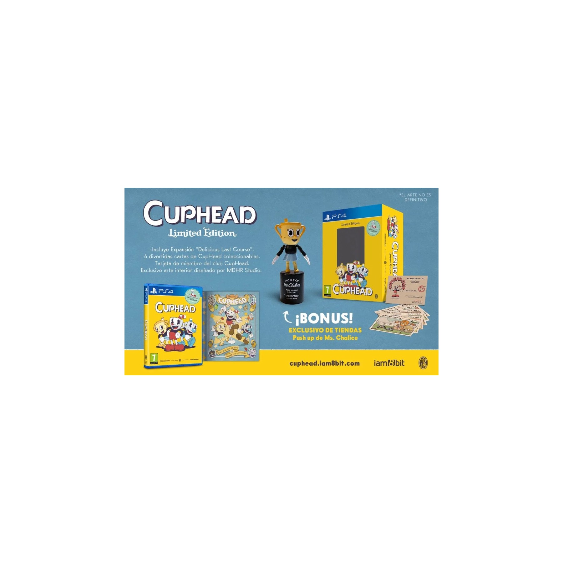 Cuphead Limited Edition Juego para Consola Sony PlayStation 4, PS4 [PAL ESPAÑA]