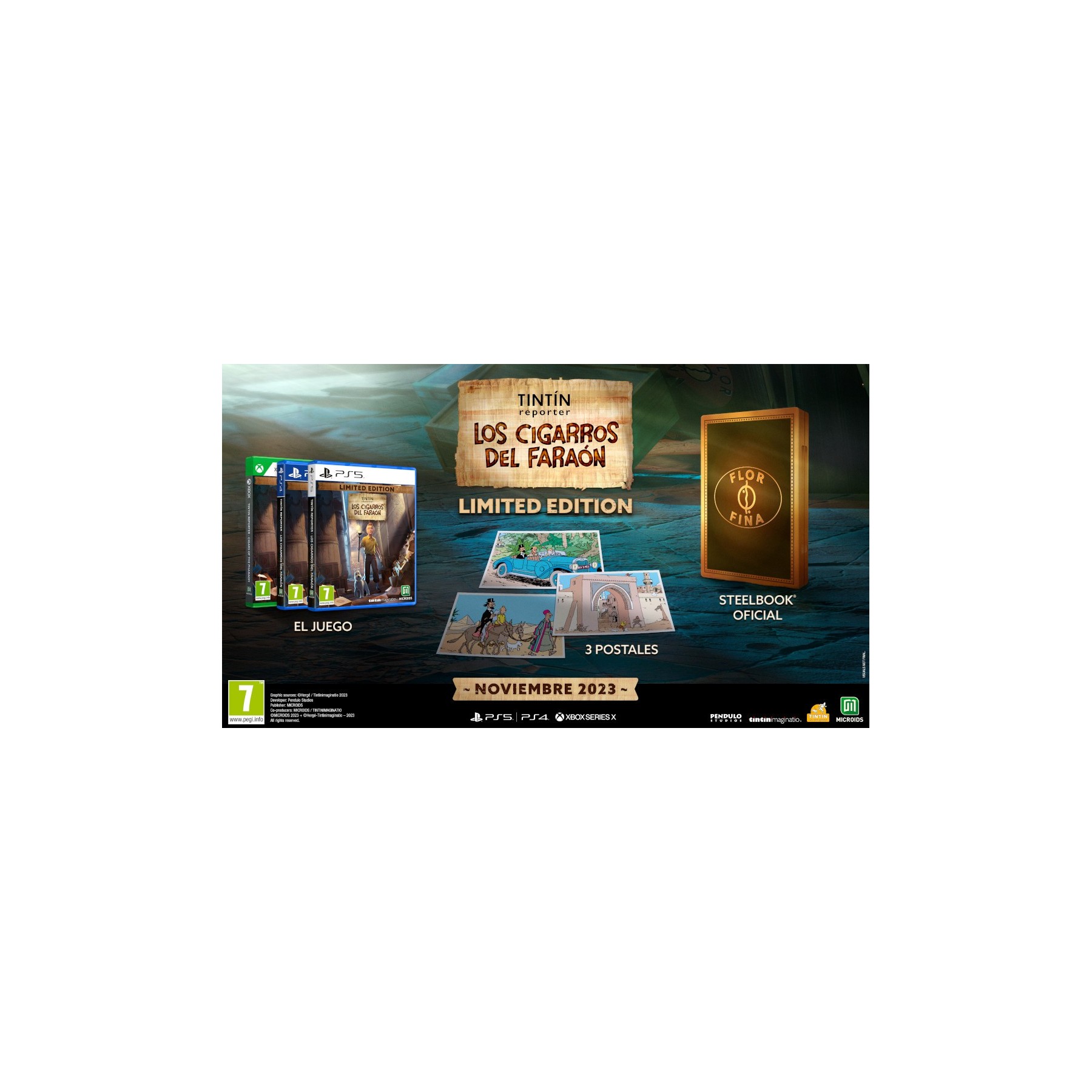 Tintin Reporter - Los Cigarros Del Faraon - Limited Edition Juego para Consola Sony PlayStation 5, PS5 [PAL ESPAÑA]