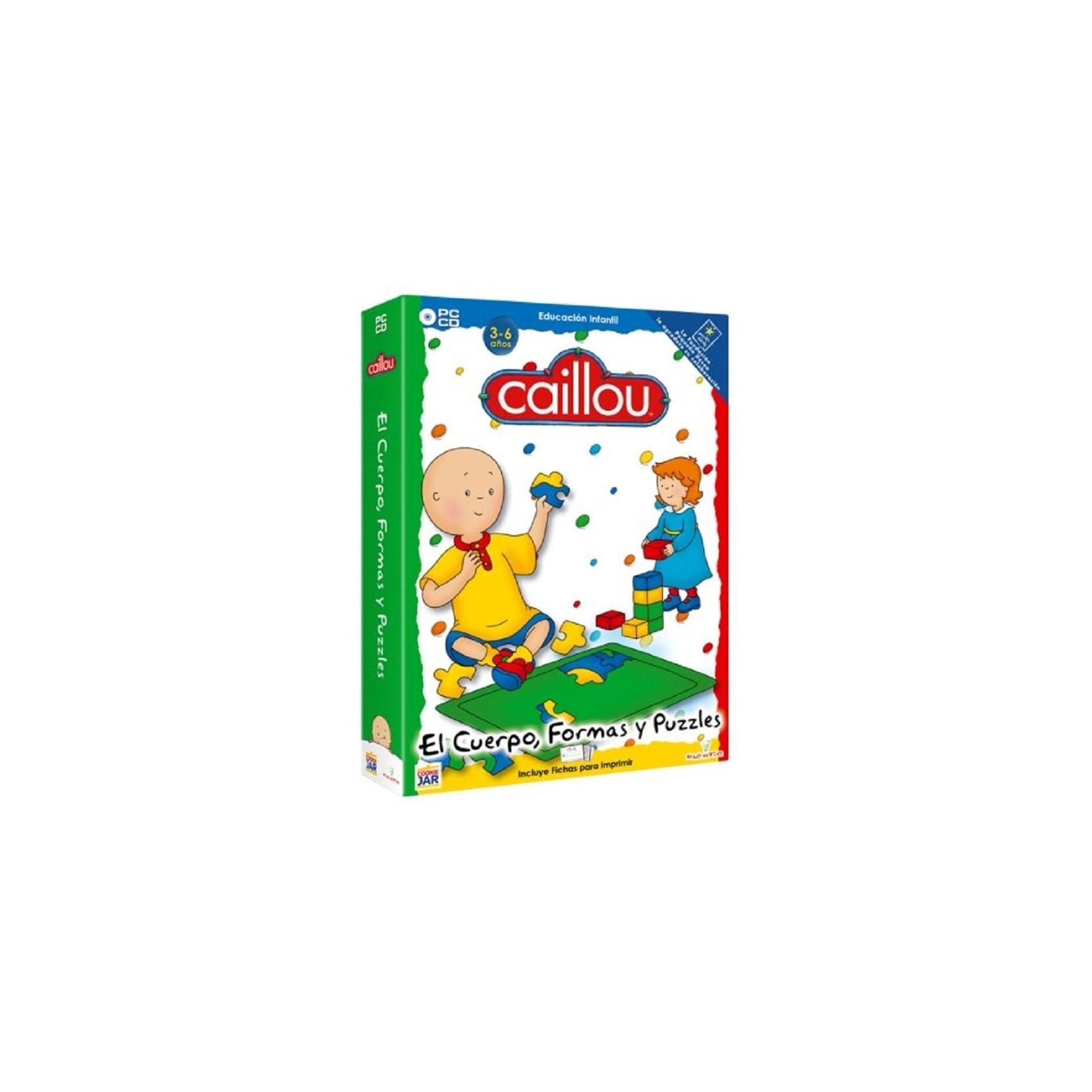 Pack Caillou: Cuerpo, Formas Y Puzzles Pc