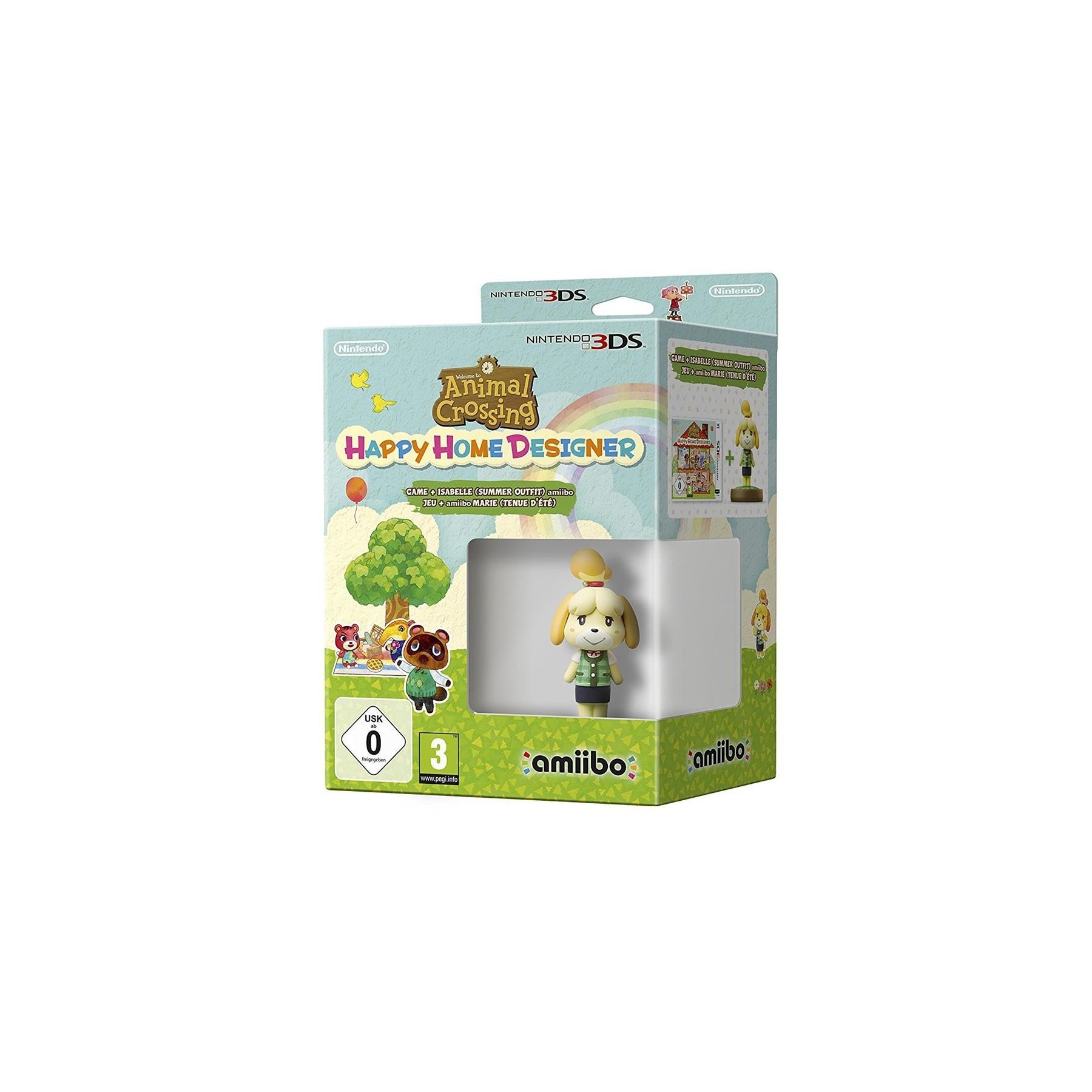 Animal Crossing: Happy Home Designer+Amiibo Canela Ed. Veran Juego para Consola Nintendo 3DS [PAL ESPAÑA]