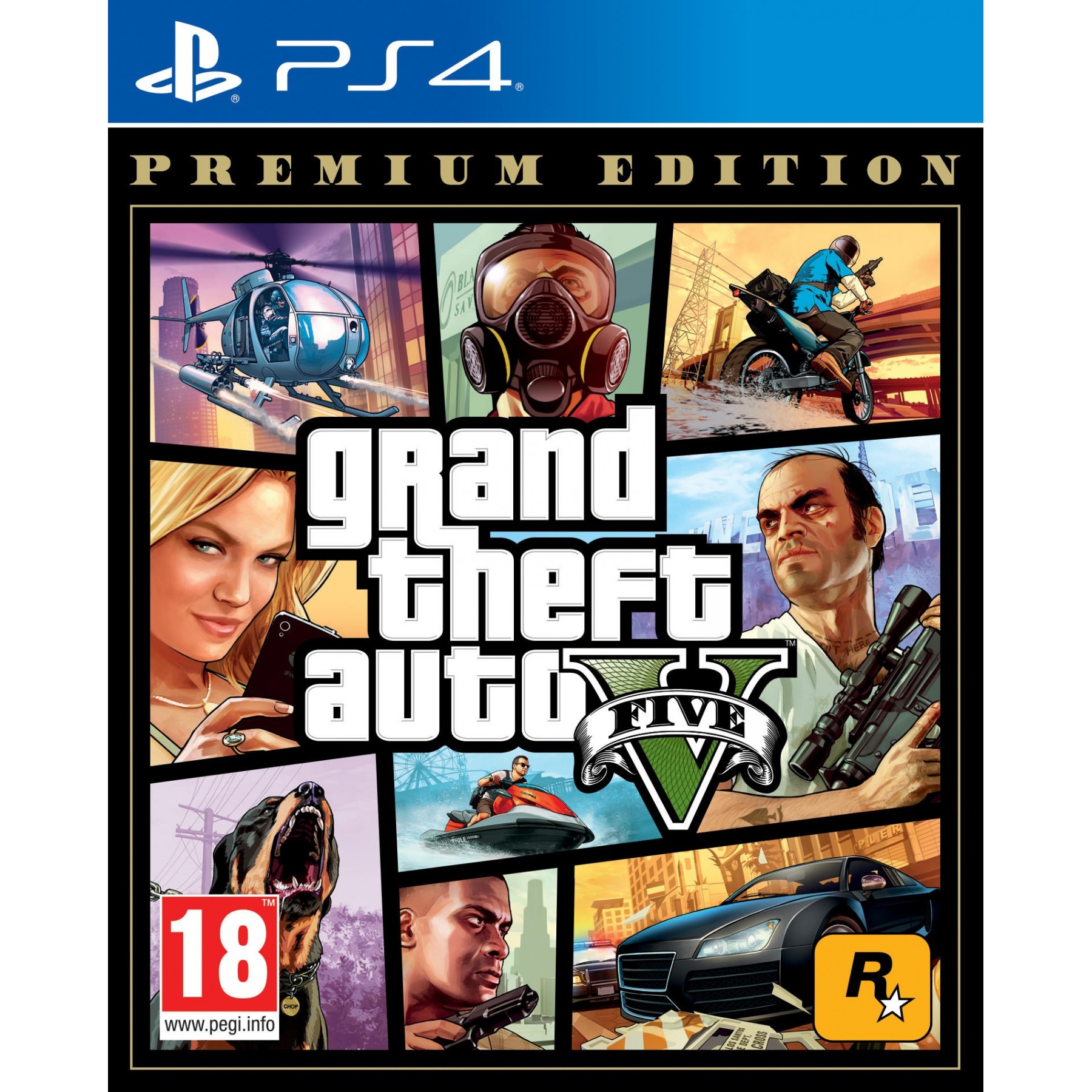 Grand Theft Auto V Premium Edition Juego para Consola Sony PlayStation 4 [PAL ESPAÑA]