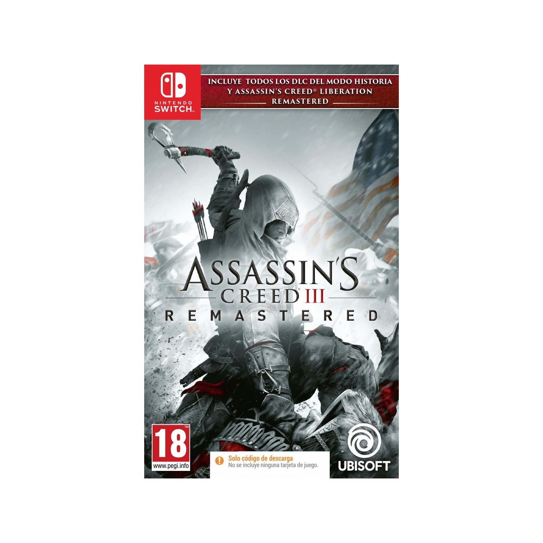 Assassin'S Creed III Remastered [ DIGITAL ] Juego para Consola Nintendo Switch [PAL ESPAÑA]