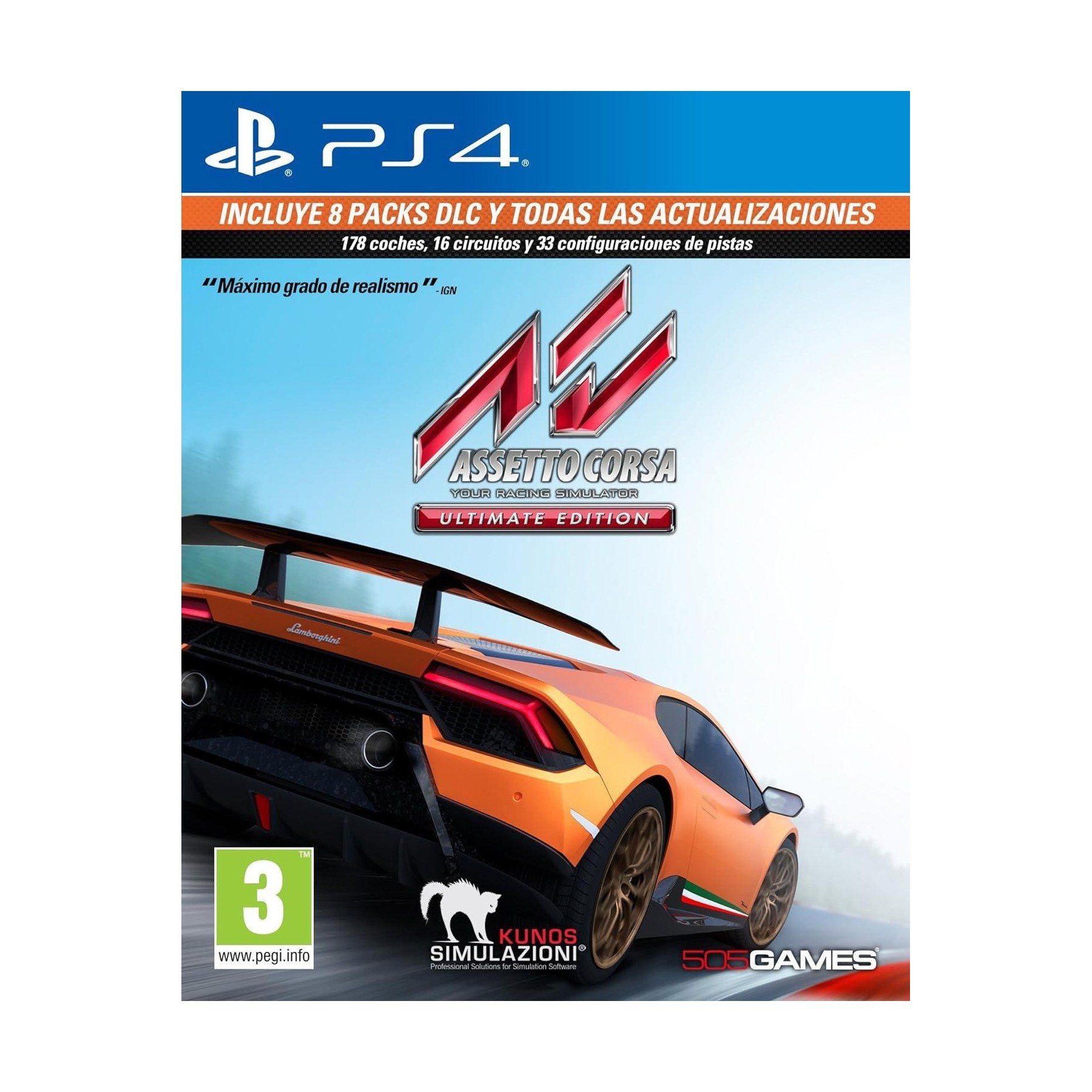 Assetto Corsa Ultimate Edition Ps4 Juego para Consola PlayStation 4 PS4