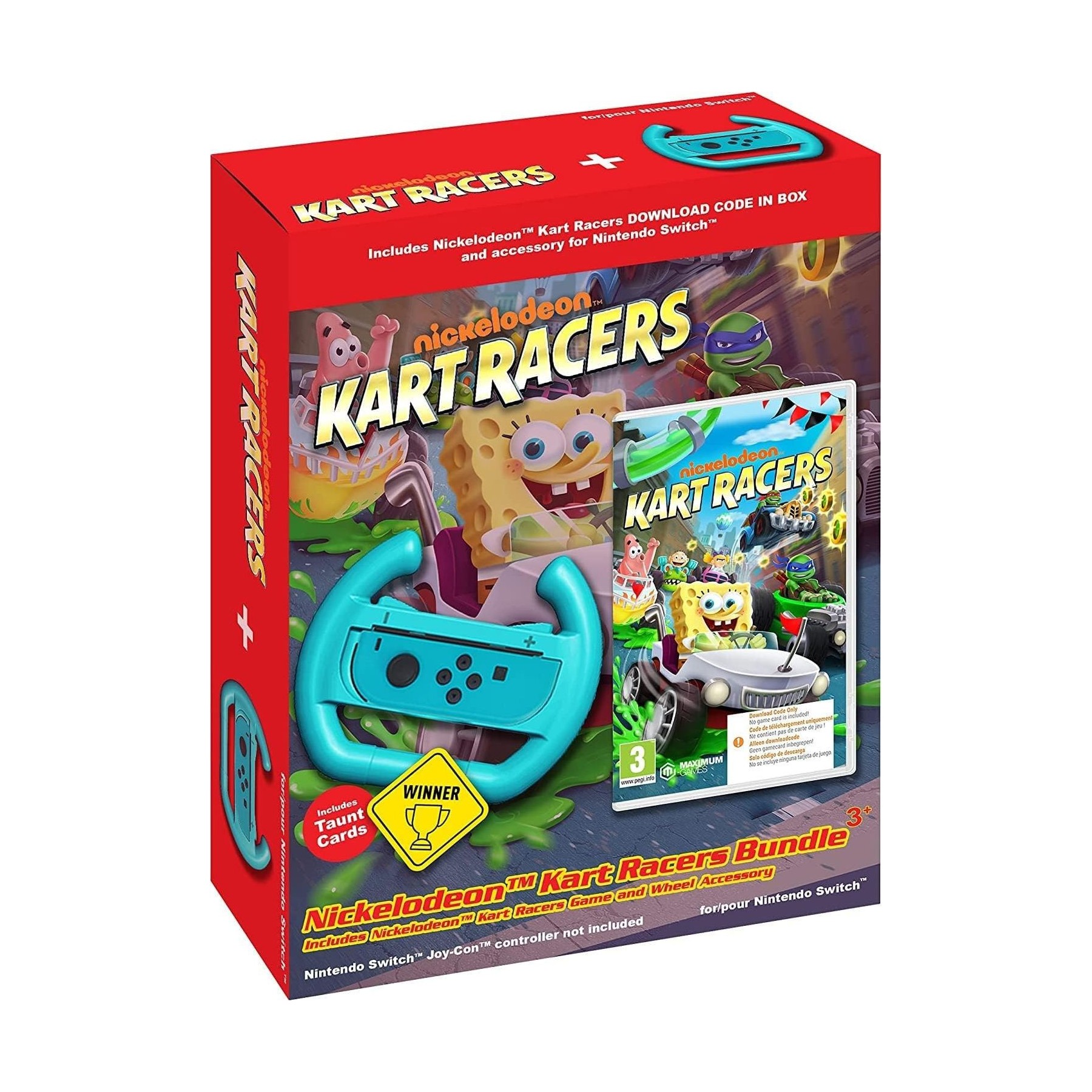 Nickelodeon Kart Racers Bundle Juego Fisico para Consola Nintendo Switch