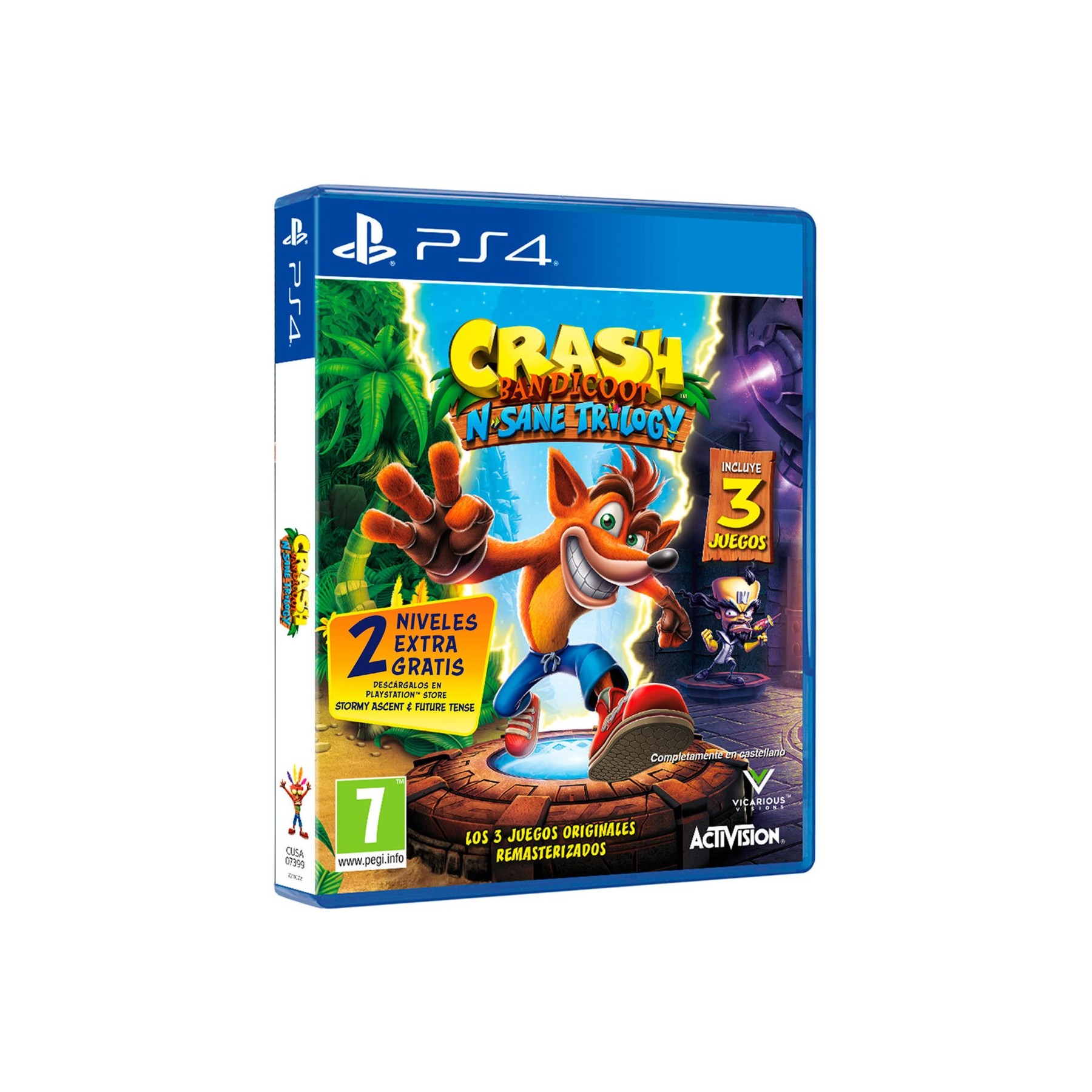 Crash N.Sane Trilogy 2.0 Ps4 Juego para Consola PlayStation 4 PS4