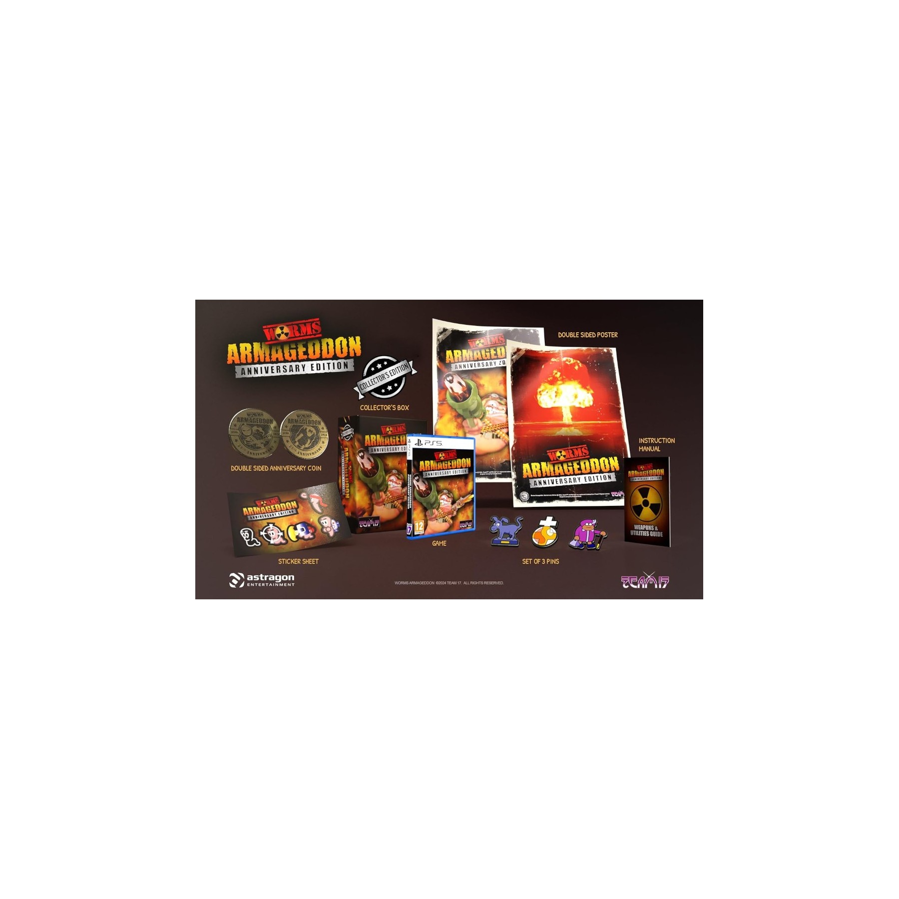 WORMS ARMAGEDDON ANNIVERSARY COLLECTOR'S EDITION Juego para Consola PlayStation 5 PS5