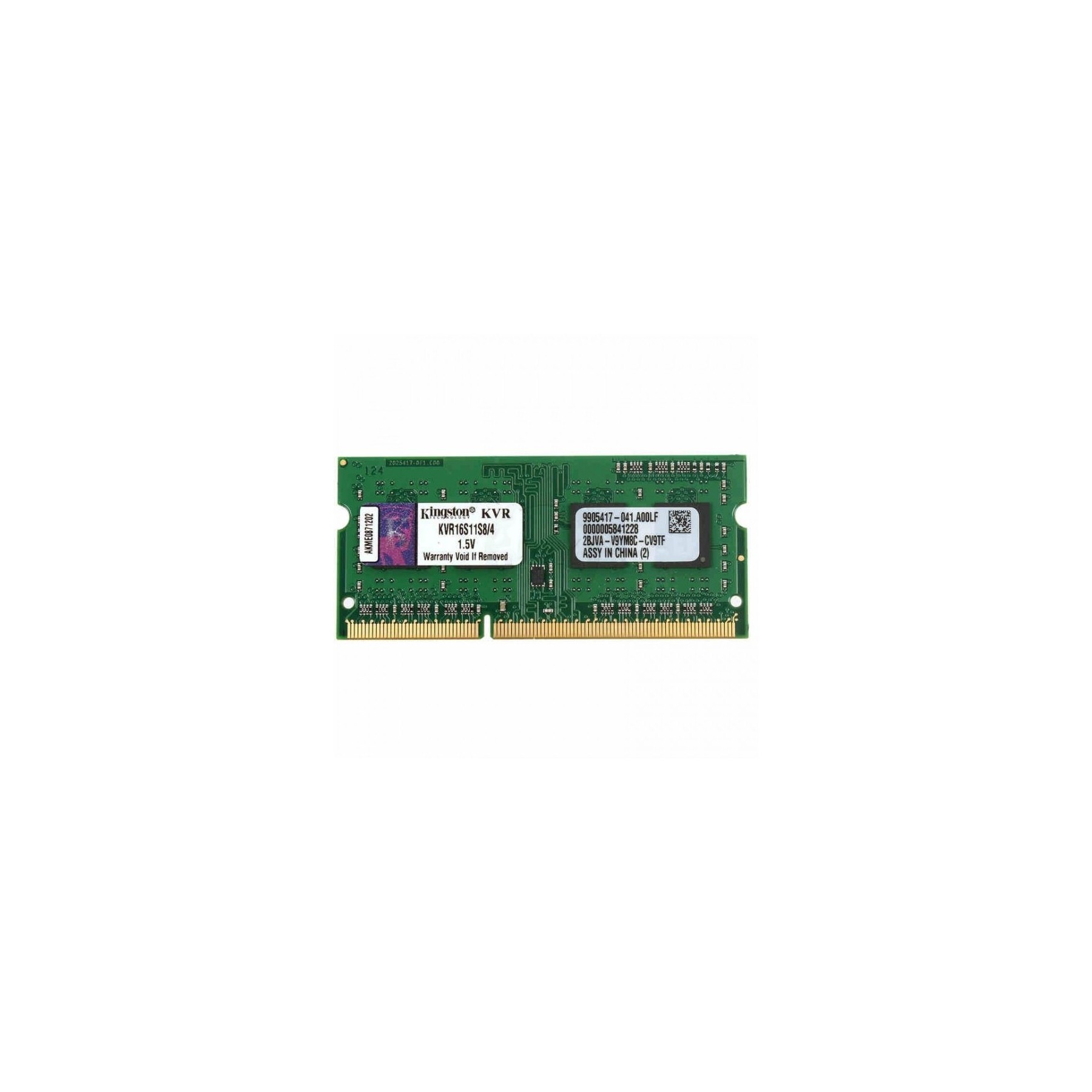 Módulo Ram Sodimm Ddr3 4Gb Pc1600 Kingston Sr Ret (Por)