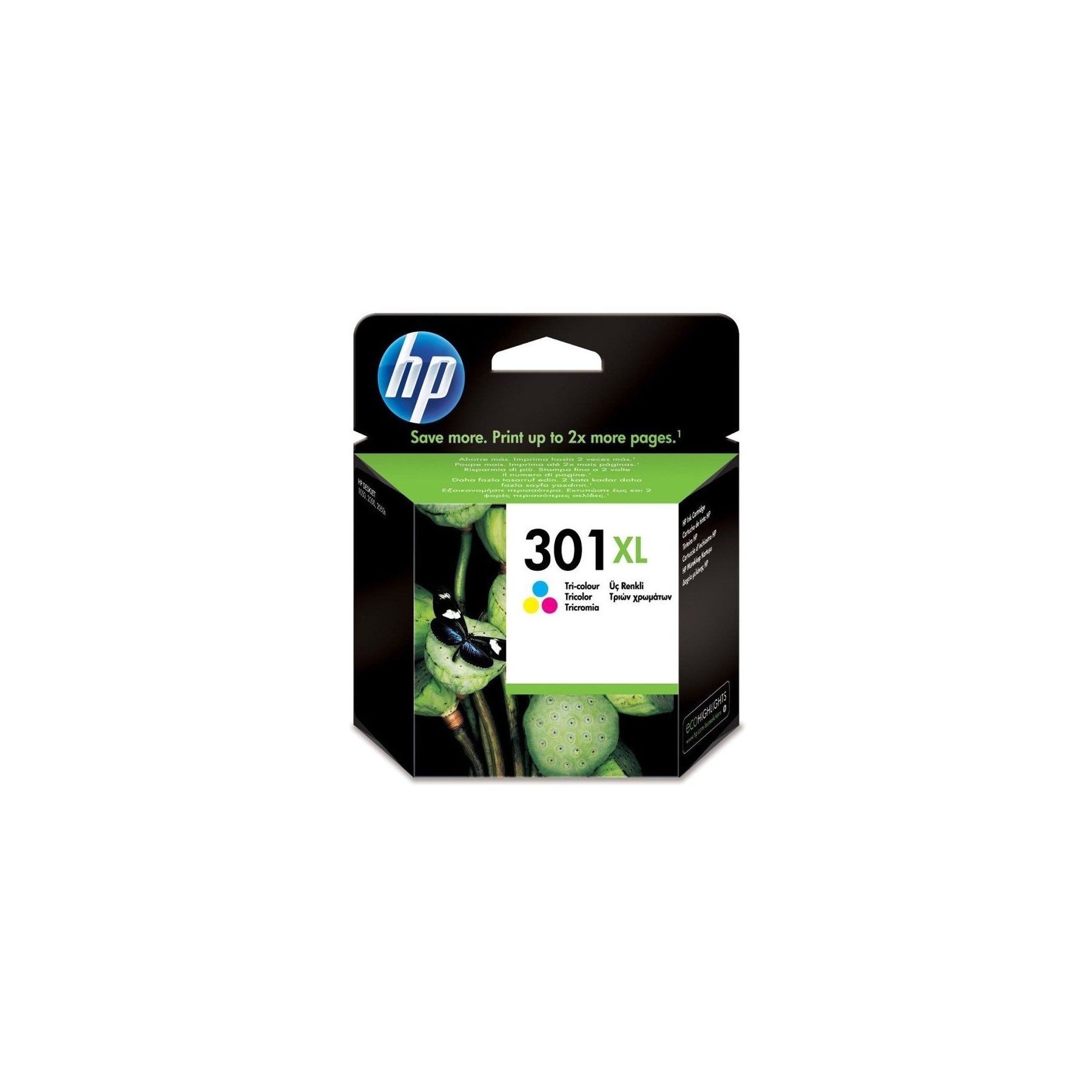 Cartucho Orig Hp Nº 301Xl Tricolor Ch564Ee