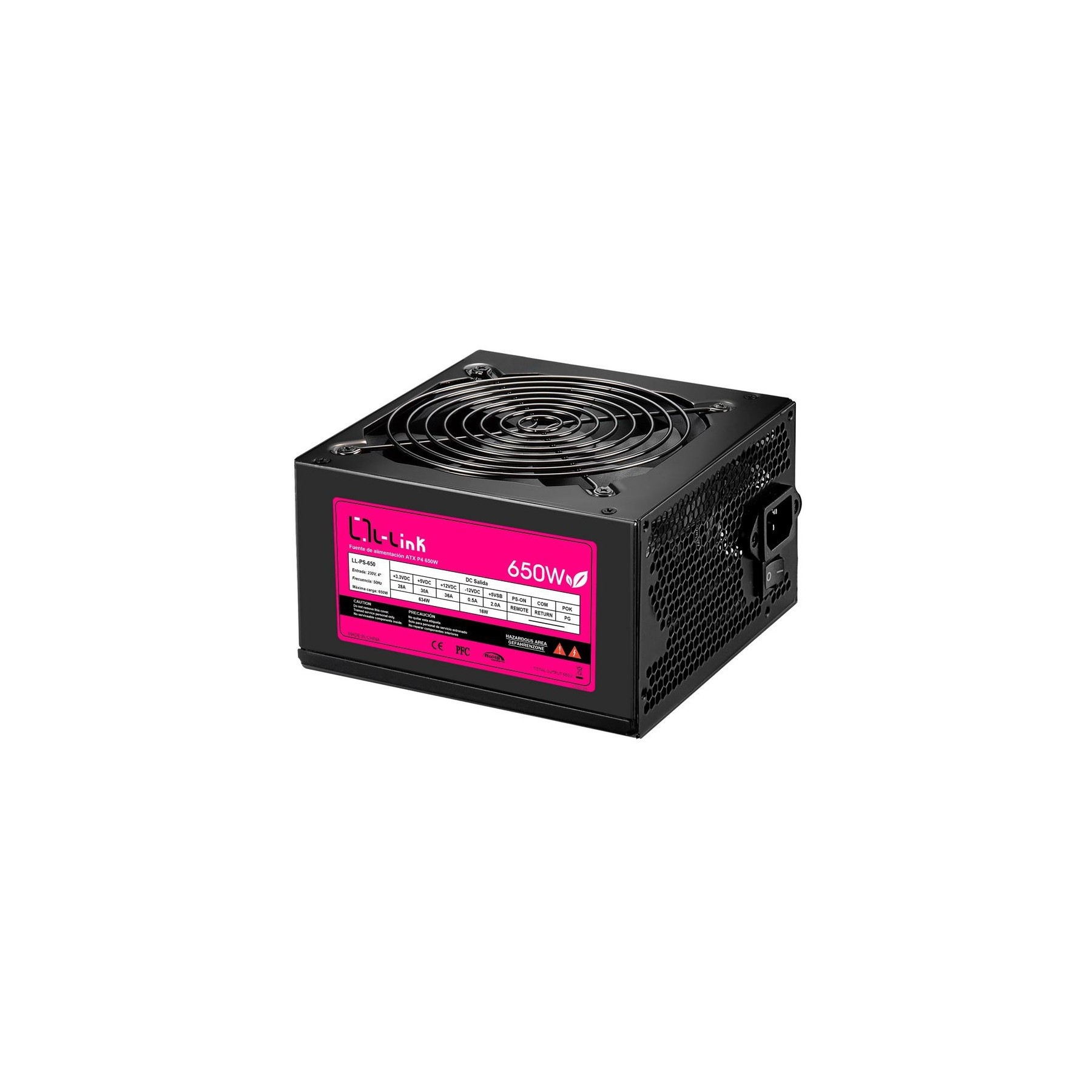 Fuente De Alimentacion Atx 650W L-Link Ll-Ps-650