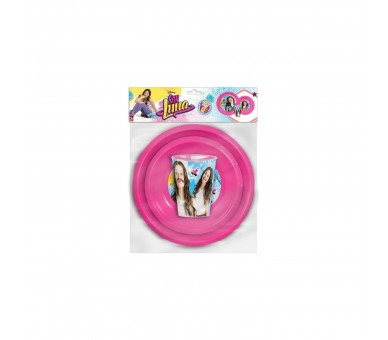 Set Plato Vaso Bol Soy Luna Disney 5 Unidades