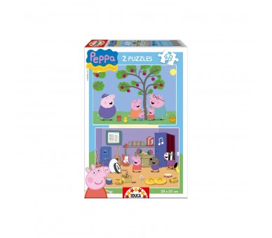 Puzle 2 X 48 Peppa Pig