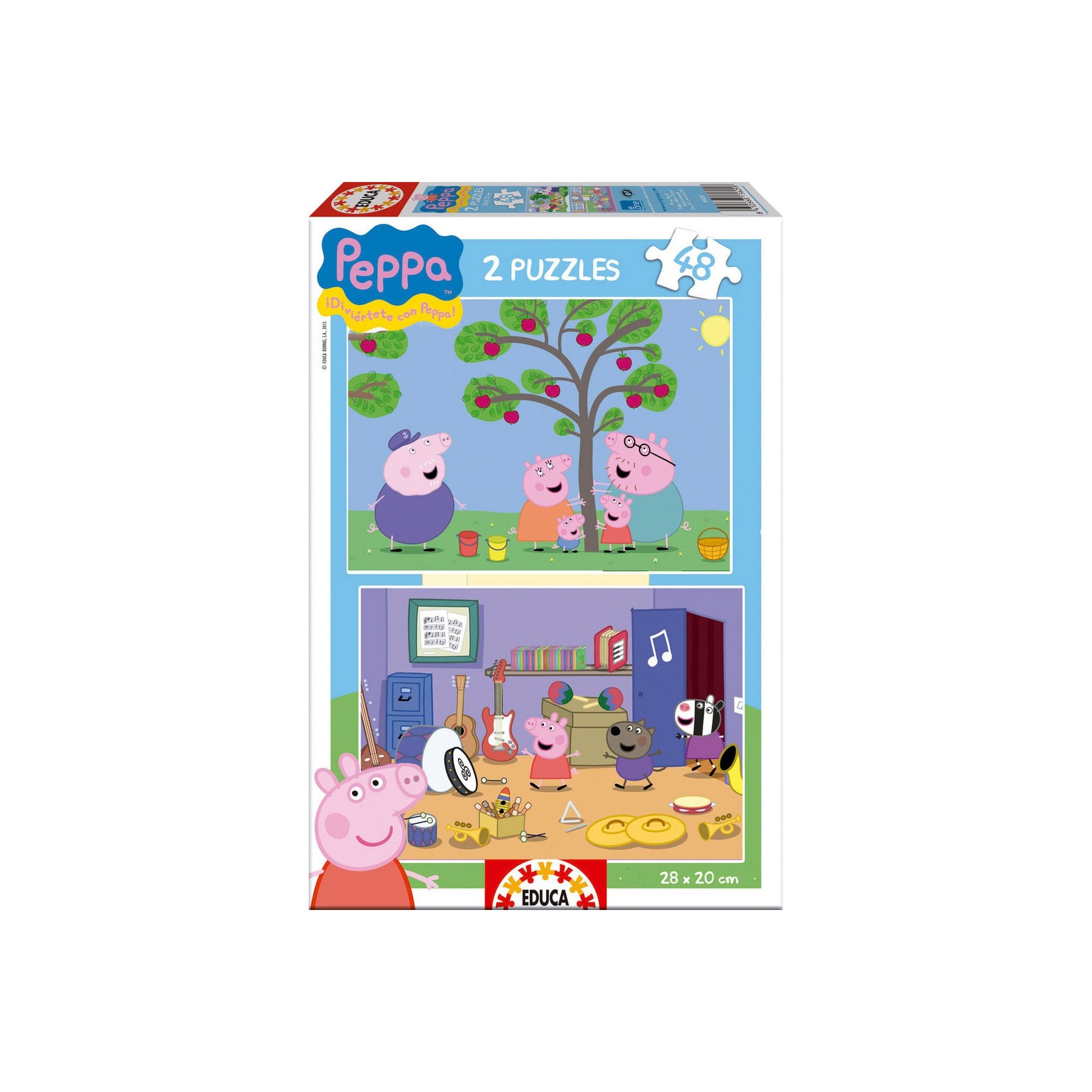 Puzle 2 X 48 Peppa Pig