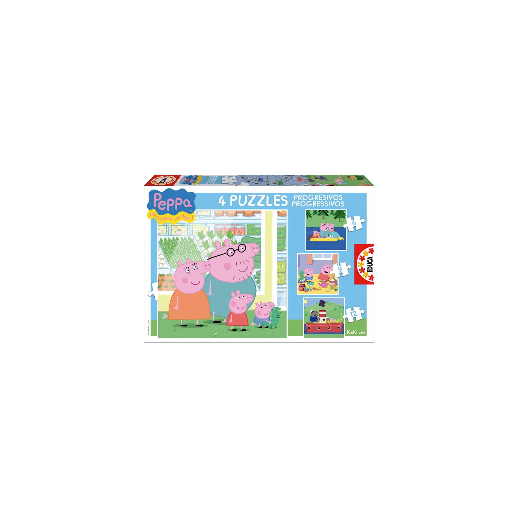 Puzzles progresivos Peppa Pig 6-9-12-16