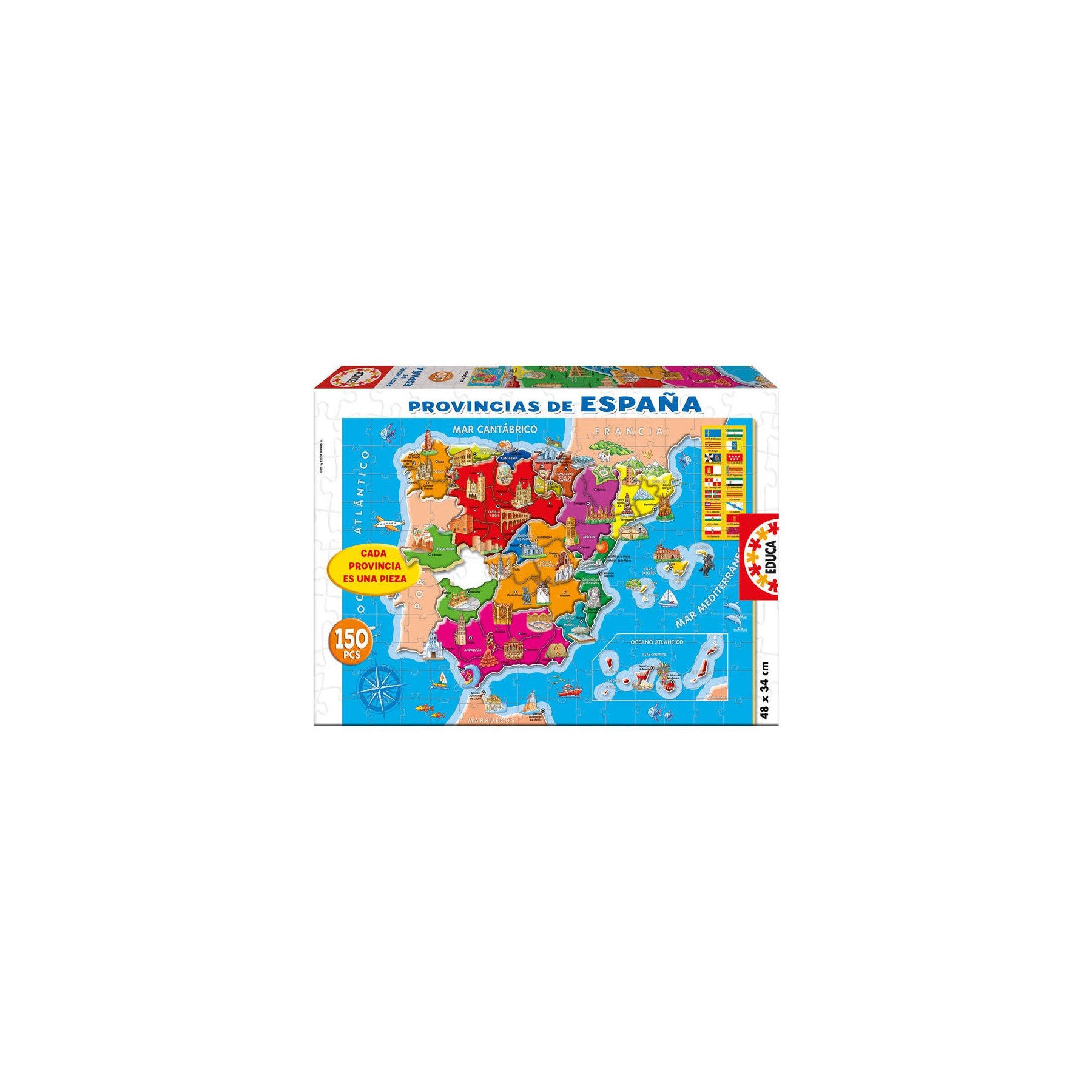 Puzzle Provincias España 150pz