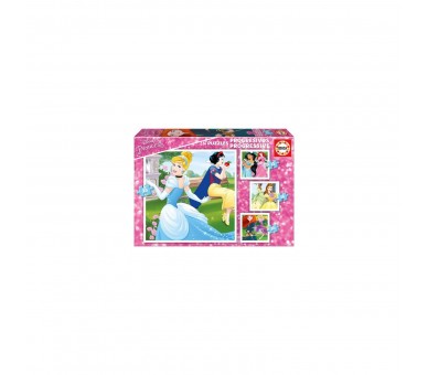 Puzzle progresivo Princesas Disney 12-16-20-25pz