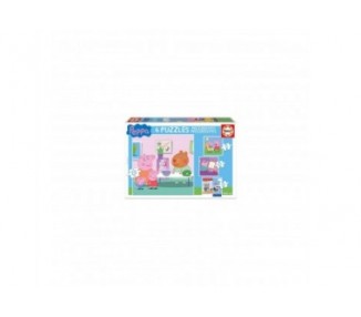 Puzzles progresivos Peppa Pig 12-20-25-25pz