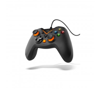 Gamepad Krom Key Pc Ps3 Negro/Naranja